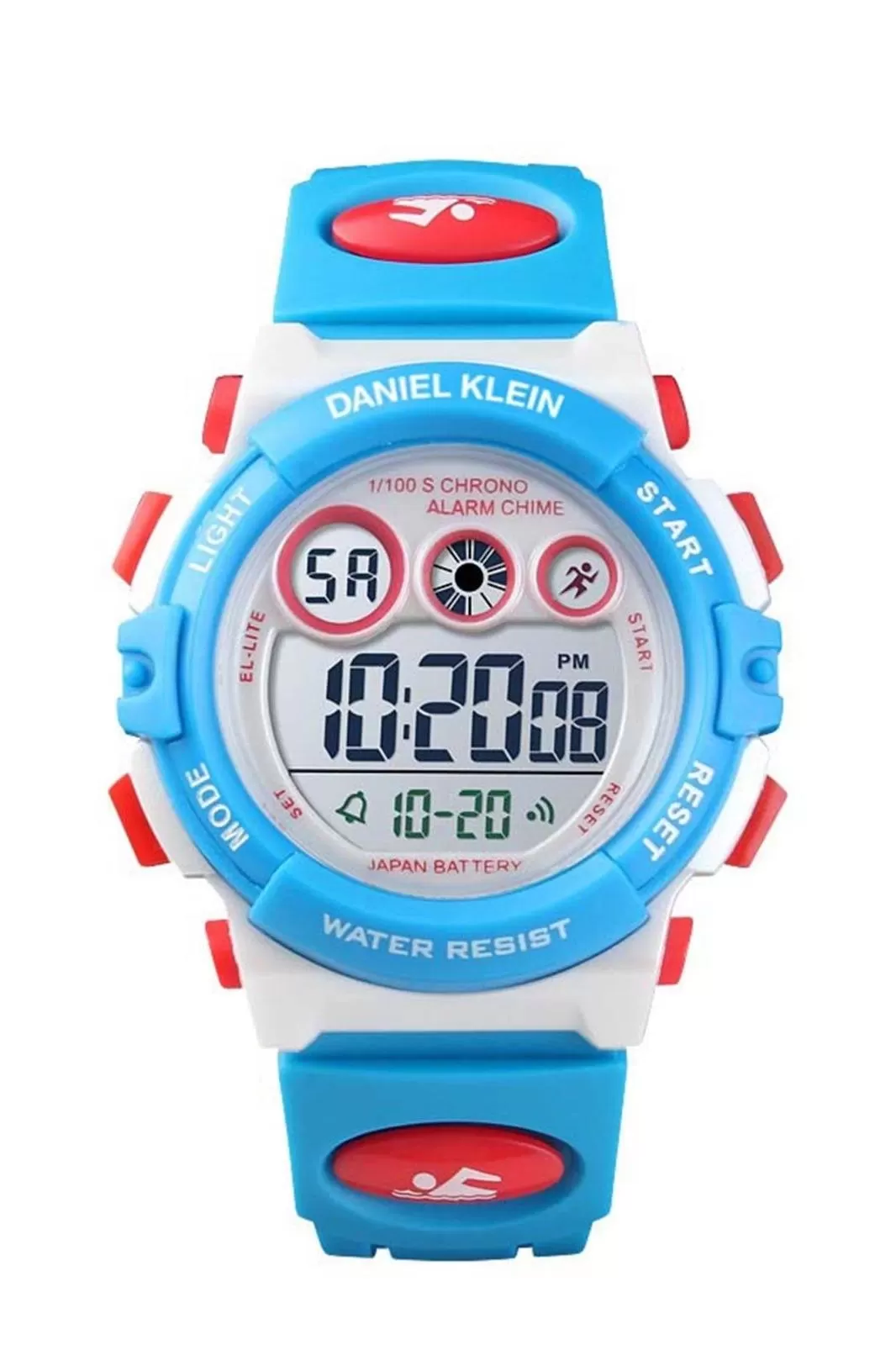 DK-1451-6 Daniel Klein 50 Mt Suya Dayanıklı Alarm-Kronomotre-Aydınlatma Özellikli Çocuk Kol Saati