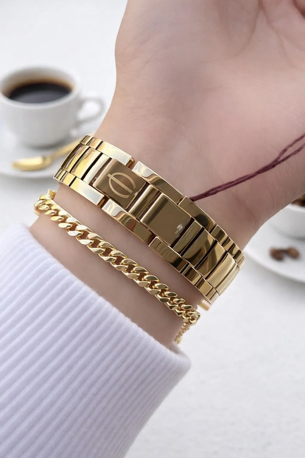 Essence Sarı Kadran 2 Yıl Garantili 3 Atm Suya Dayanıklı Kadın Kol Saat+Bileklik 1224.110