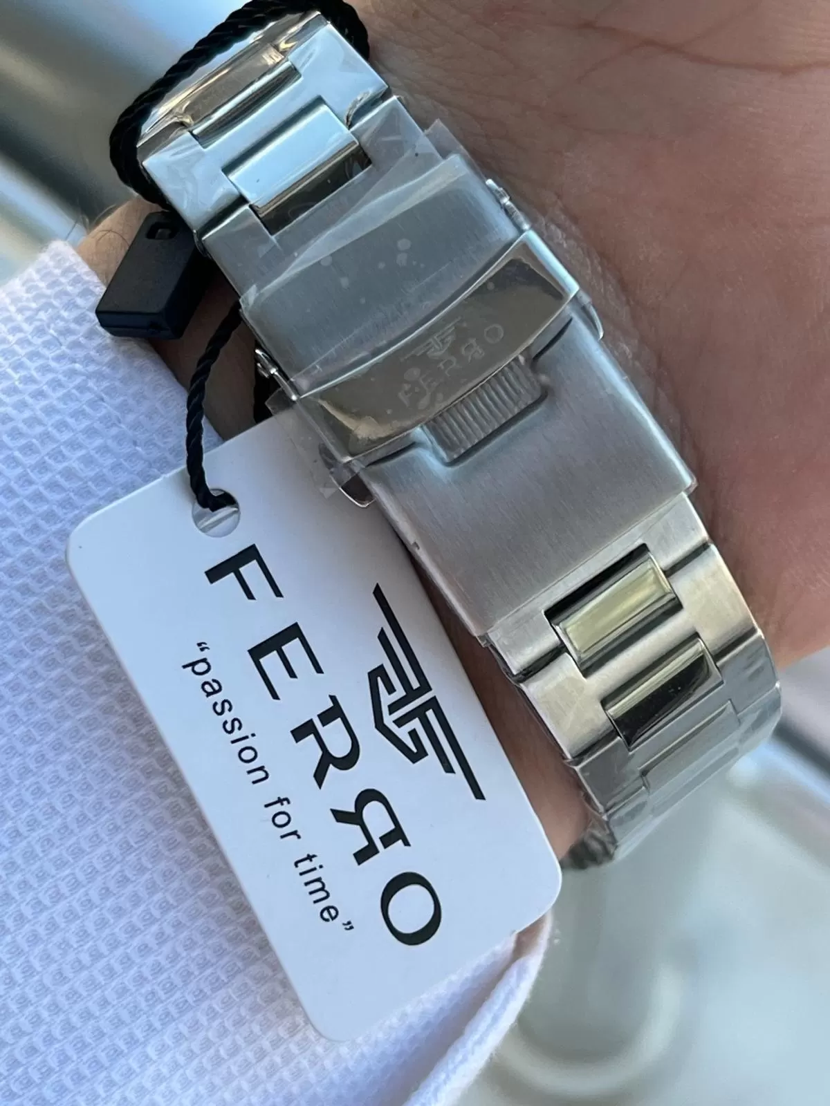 Ferro Çelik Kordon İç Fonksiyonları Aktif Chronograph 30 Mt Su Geçirmez Erkek Kol Saati EFM.40127.A6