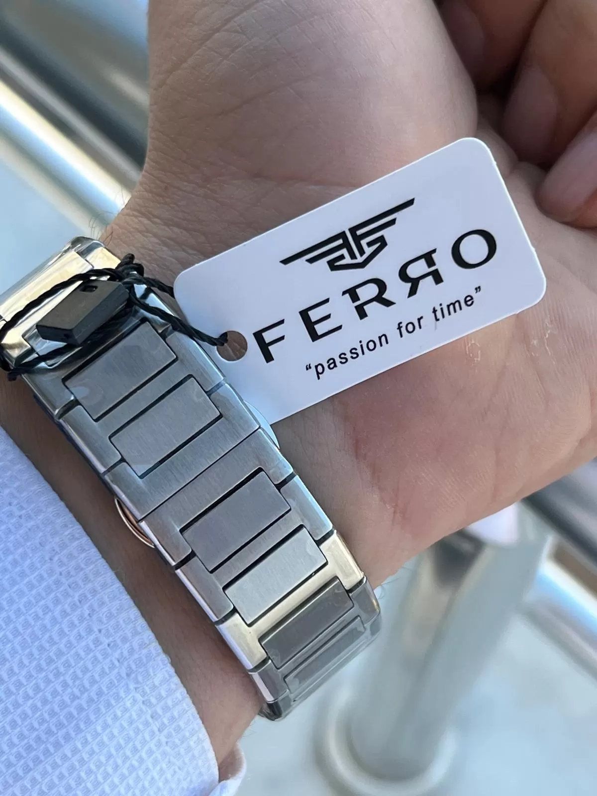 Ferro Çelik Kordon İç Fonksiyonları Aktif Chronograph 30 Mt Su Geçirmez Erkek Kol Saati EFM.40132.A2