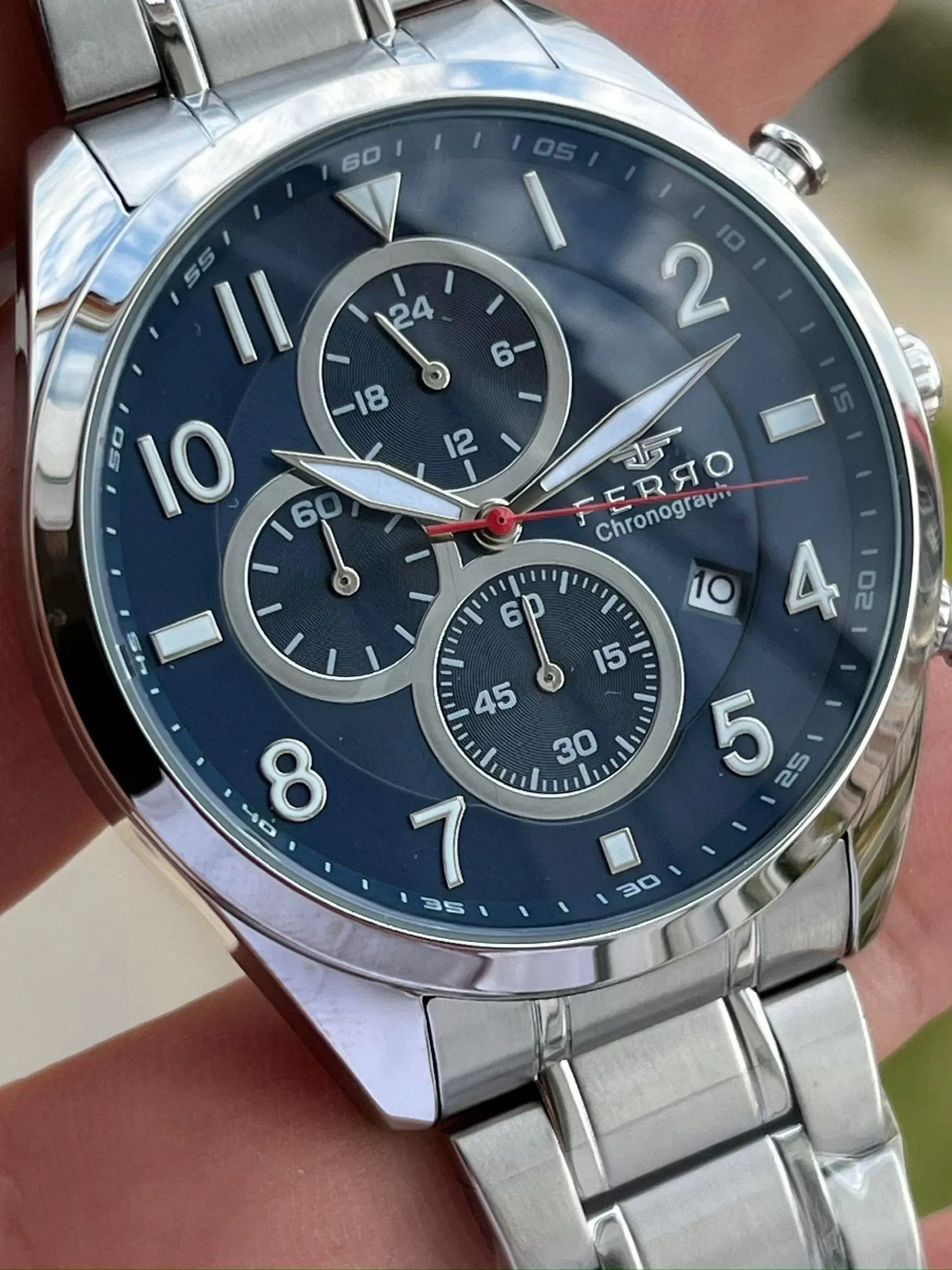 Ferro Çelik Kordon İç Fonksiyonları Aktif Chronograph 30 Mt Su Geçirmez Erkek Kol Saat EFM31454-A3