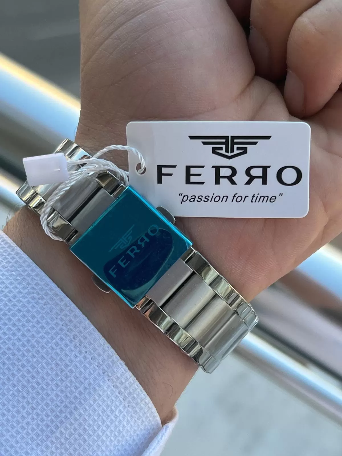 Ferro Çelik Kordon İç Fonksiyonları Aktif Chronograph 30 Mt Su Geçirmez Erkek Kol Saati EFM.11460.A2