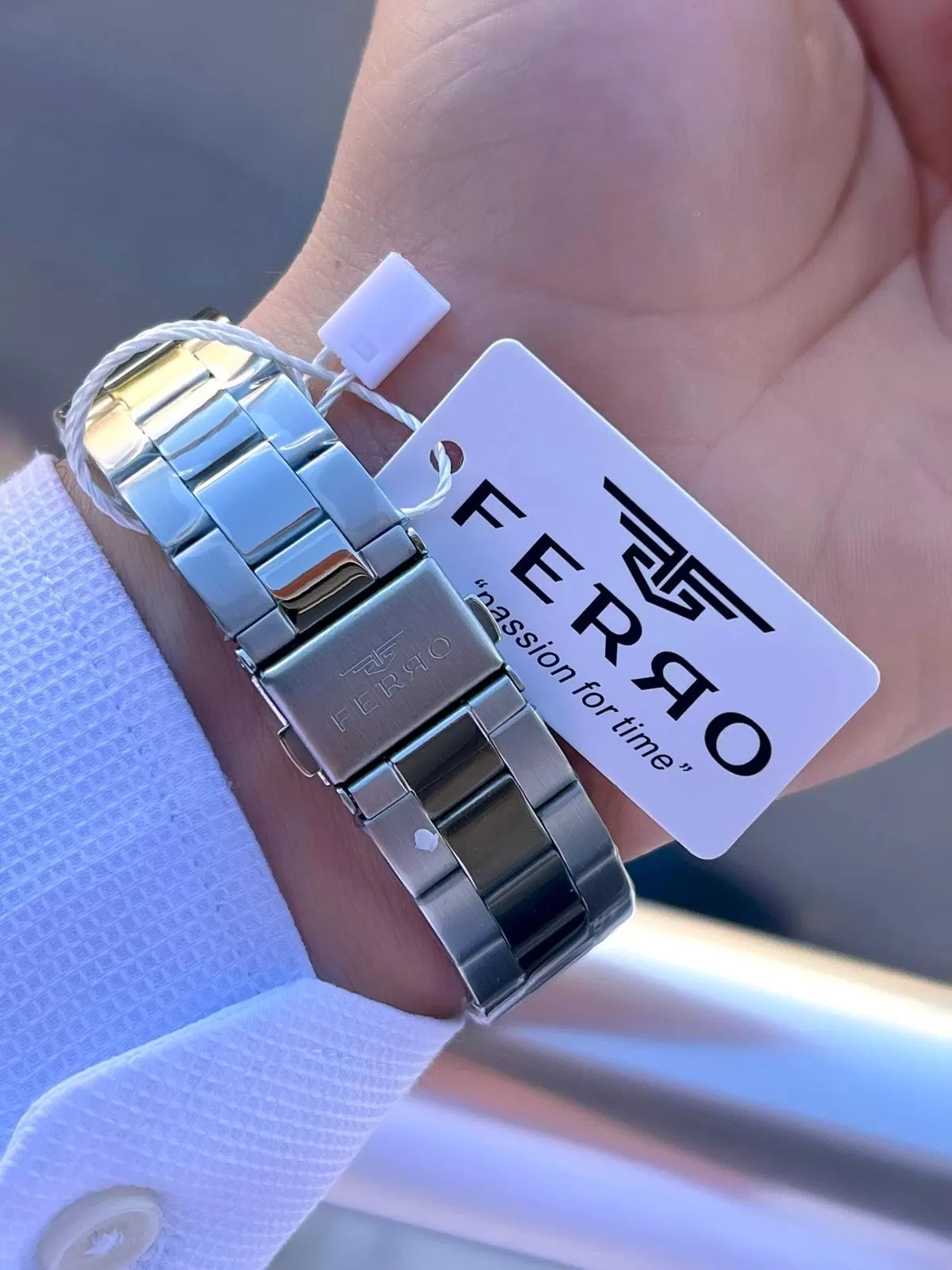 Ferro Çelik Kordon Nişan Ve Damat Saati 2 Yıl Garantili 3 Atm Suya Dayanıklı Erkek Kol Saati 11551A4