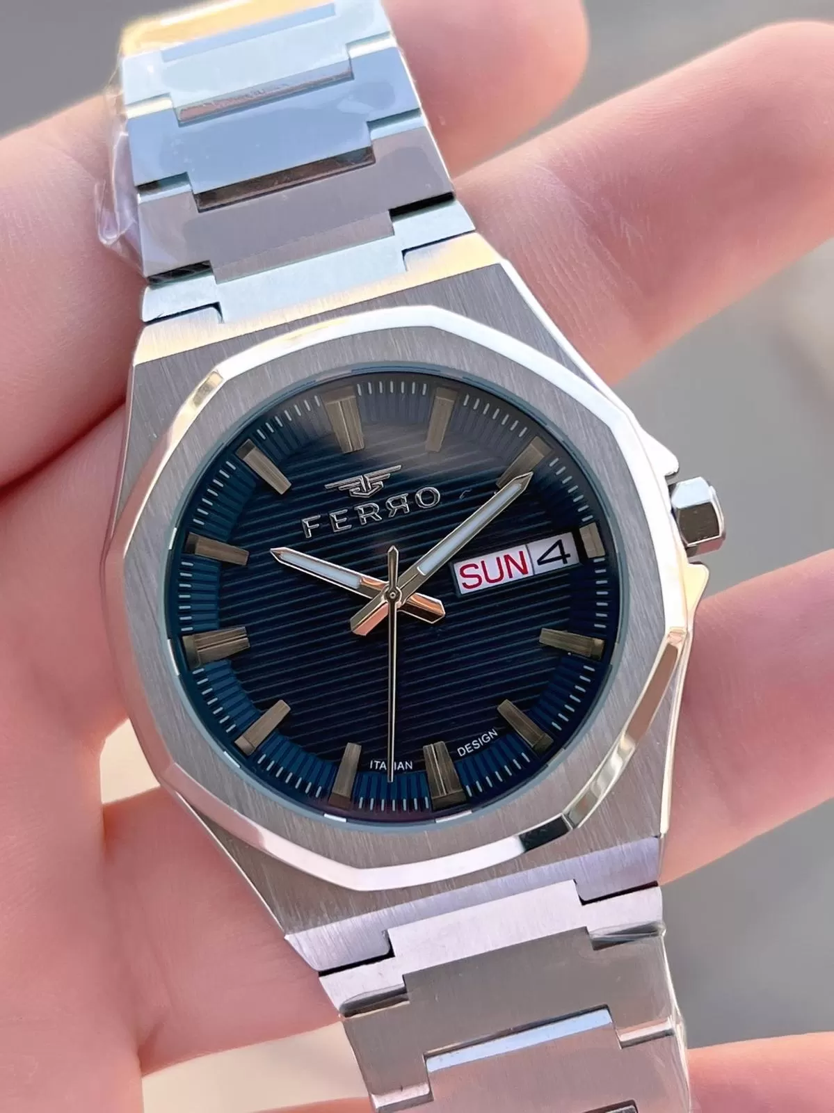 Ferro Çelik Kordon Nişan Ve Damat Saati Olarak ITALIAN DESIGN 3 Atm Erkek Kol Saati EFM40136-A2