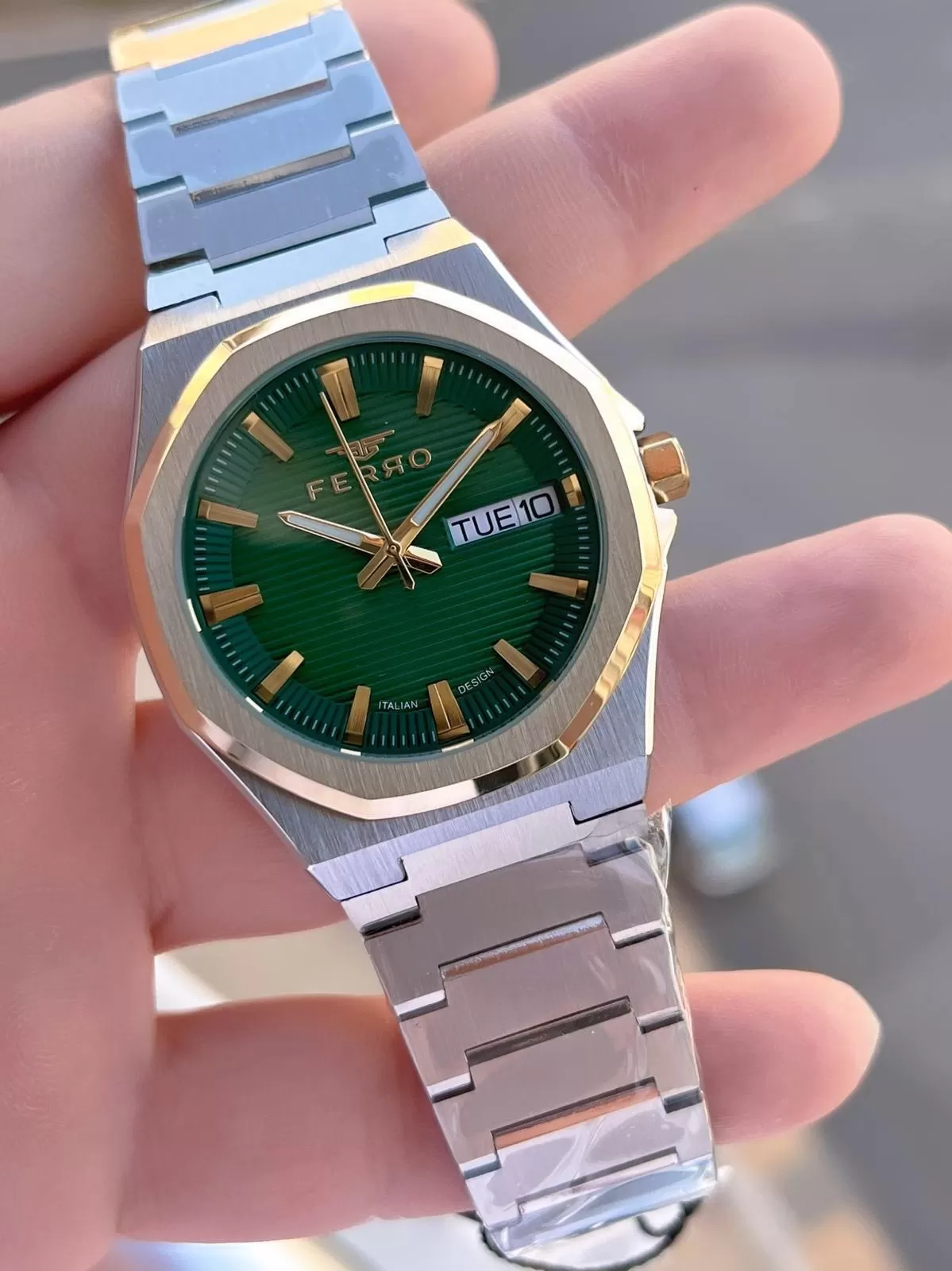 Ferro Çelik Kordon Nişan Ve Damat Saati Olarak ITALIAN DESIGN 3 Atm Erkek Kol Saati EFM40136-A3