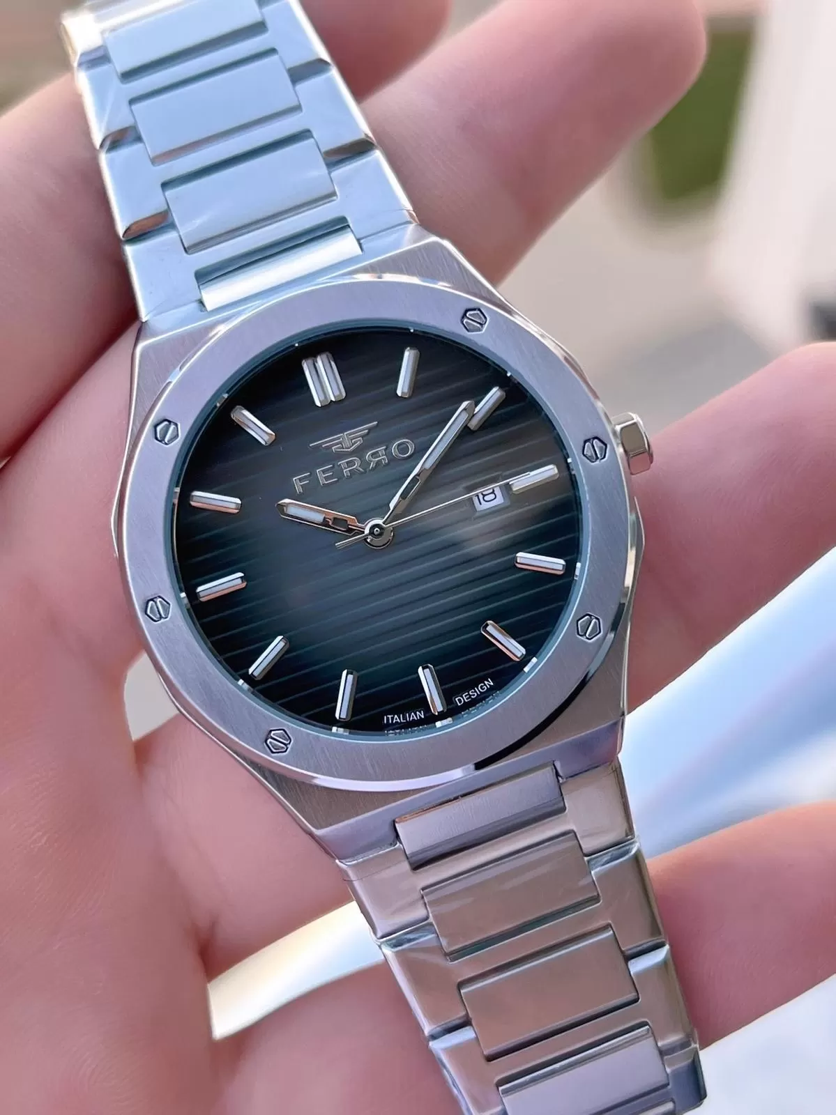 Ferro Çelik Kordon Nişan Ve Damat Saati Olarak ITALIAN DESIGN 3 Atm Erkek Kol Saati EFM40147-A4