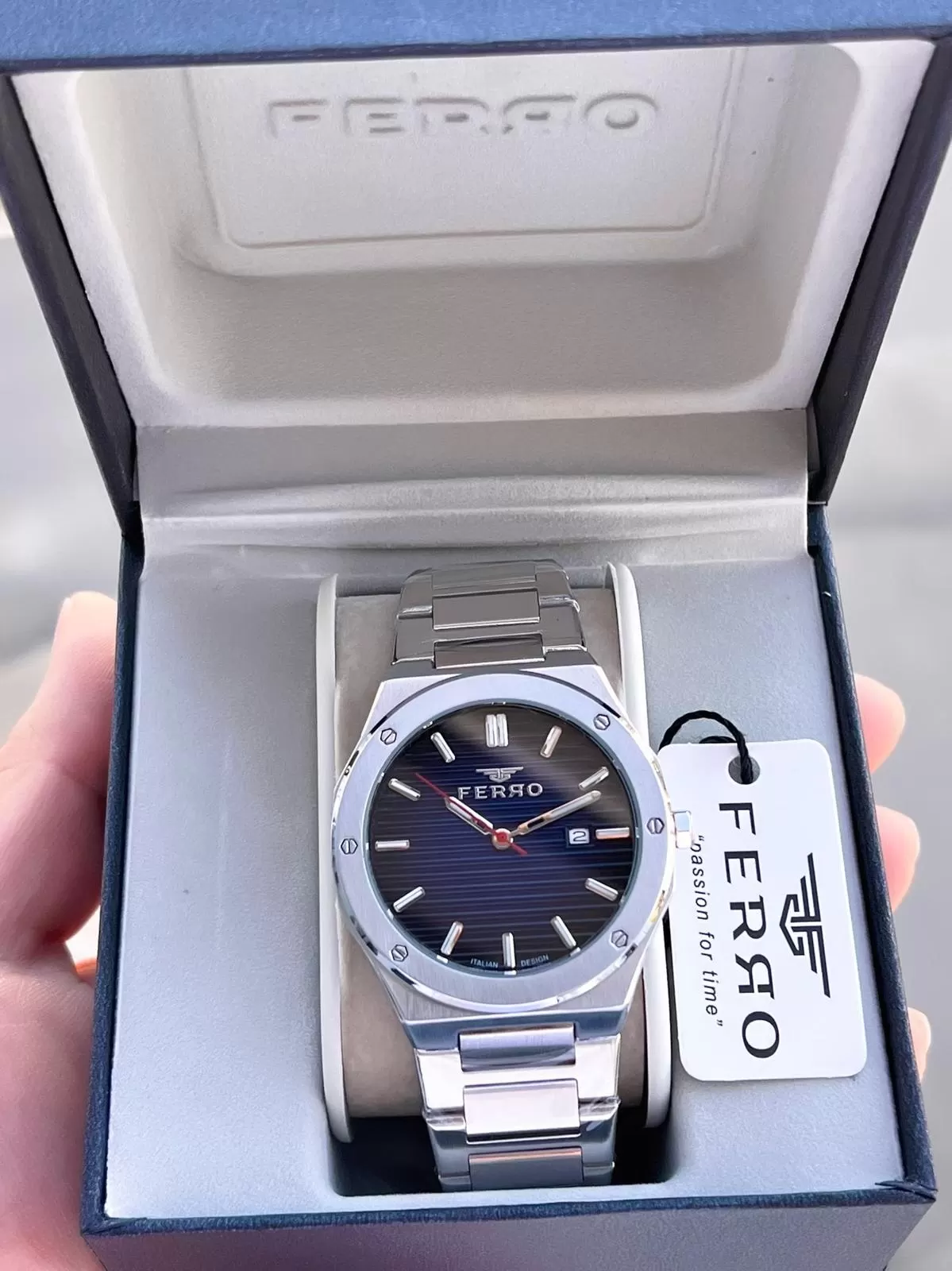 Ferro Çelik Kordon Nişan Ve Damat Saati Olarak ITALIAN DESIGN 3 Atm Erkek Kol Saati EFM40147-A5