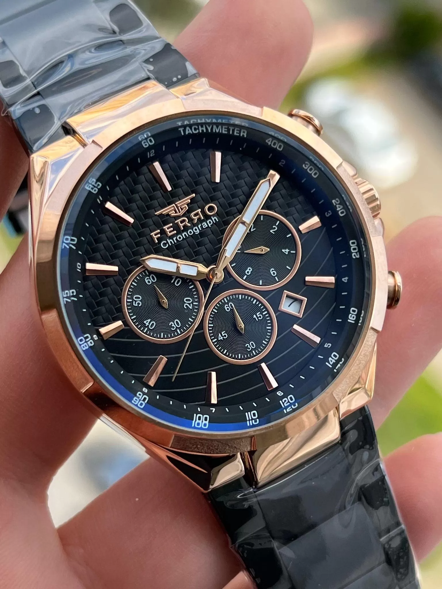 FERRO İç Fonksiyonları Aktif Chronograph 30 Mt Su Geçirmez Erkek kol Saat xf0011