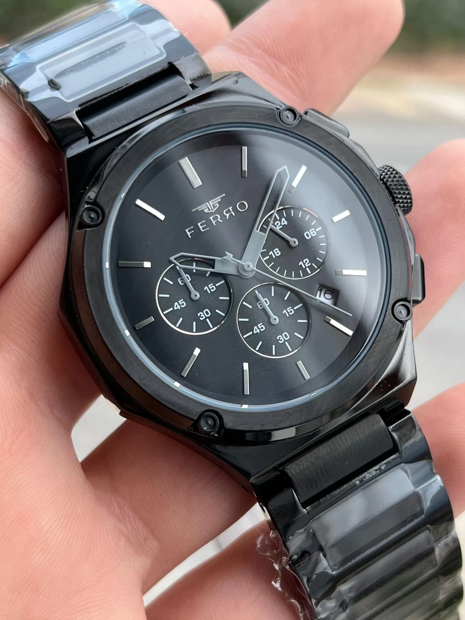 FERRO İç Fonksiyonları Aktif Chronograph 30 Mt Su Geçirmez Erkek kol Saat xf0035