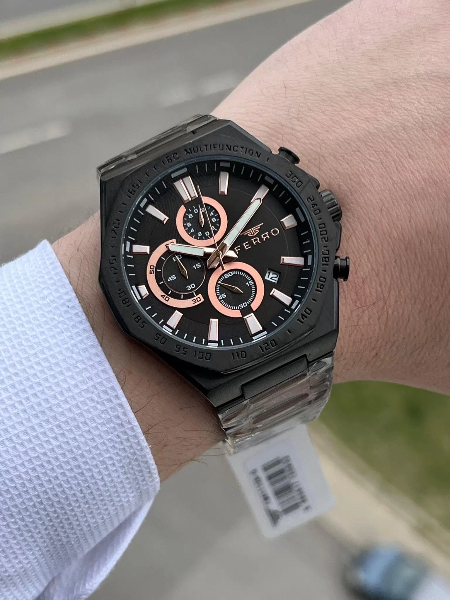 FERRO İç Fonksiyonları Aktif Chronograph 30 Mt Su Geçirmez Erkek kol Saat xf0040