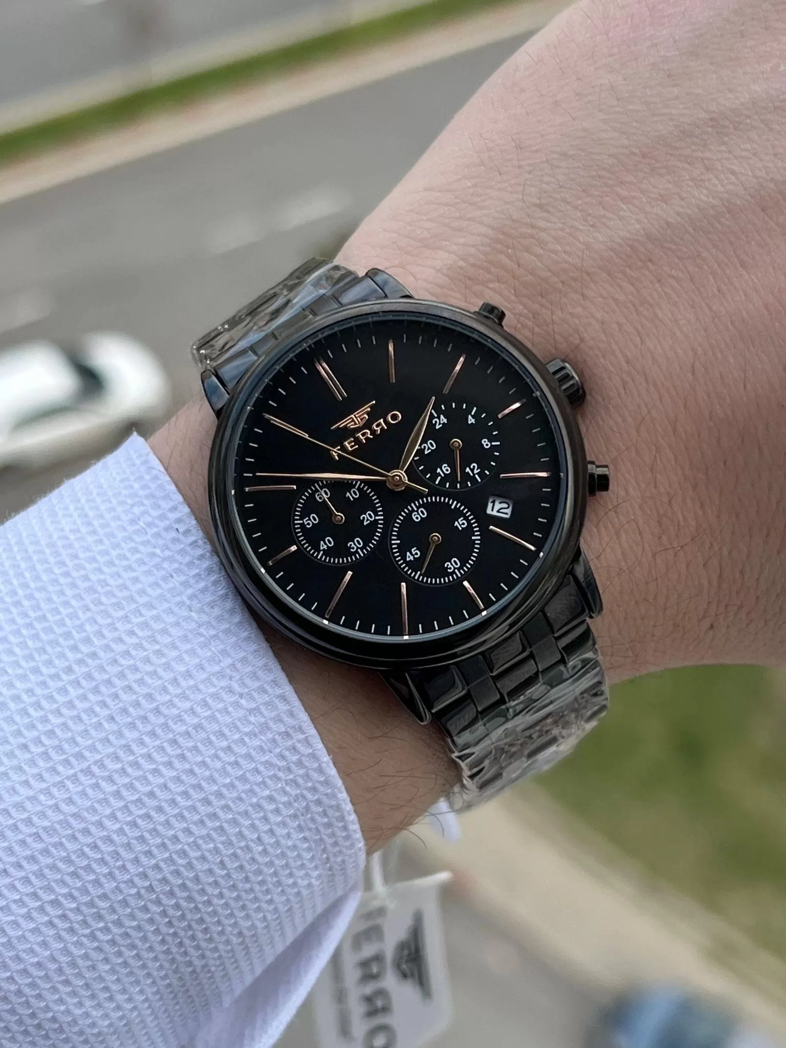 FERRO İç Fonksiyonları Aktif Chronograph 30 Mt Su Geçirmez Erkek kol Saat xf0051