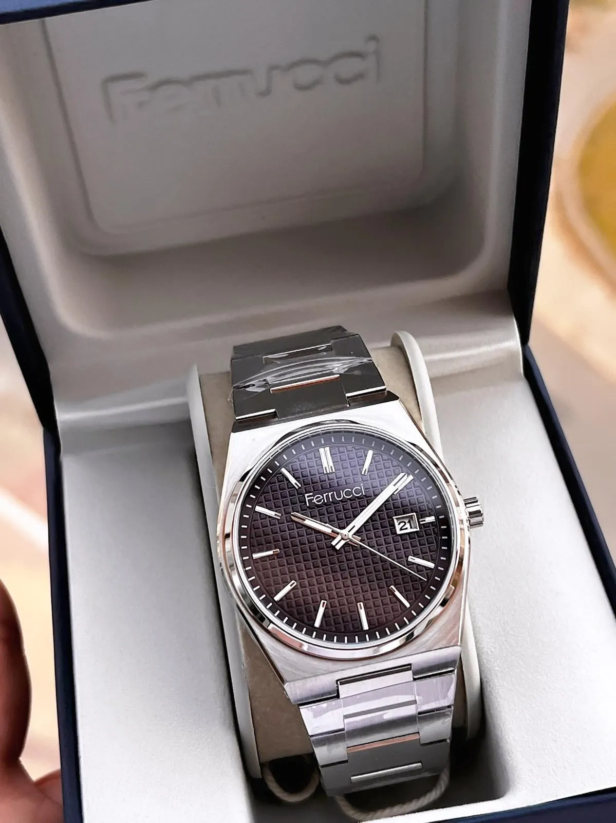 Ferrucci İç Fonksiyonları Aktif 30mt Suya Dayanıklı Çelik Kordon + Bileklik Hediyeli Erkek Kol Saati VS.BLKT.0770