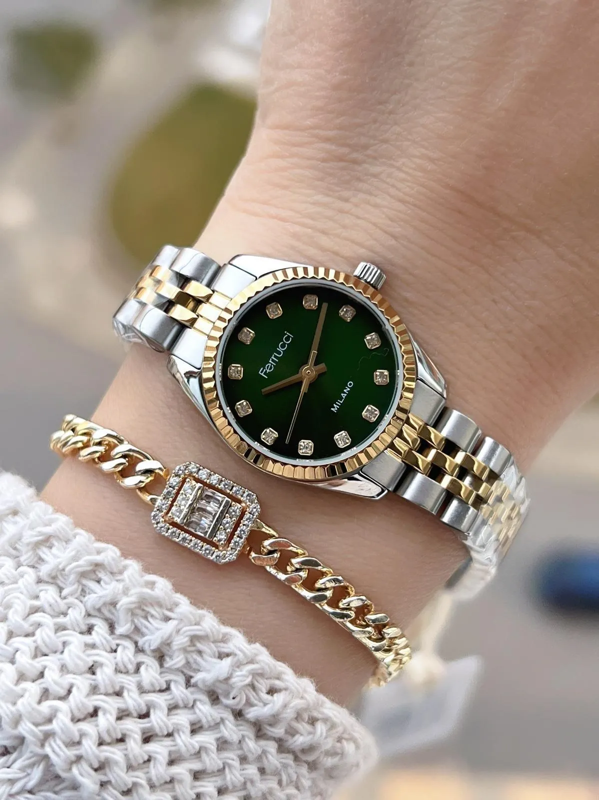 Ferrucci Küçük Kasa Vintage Seri 2 Yıl Garantili Yeni Sezon 3Atm Dayanıklı Kadın Kol Saati B.03412.M3