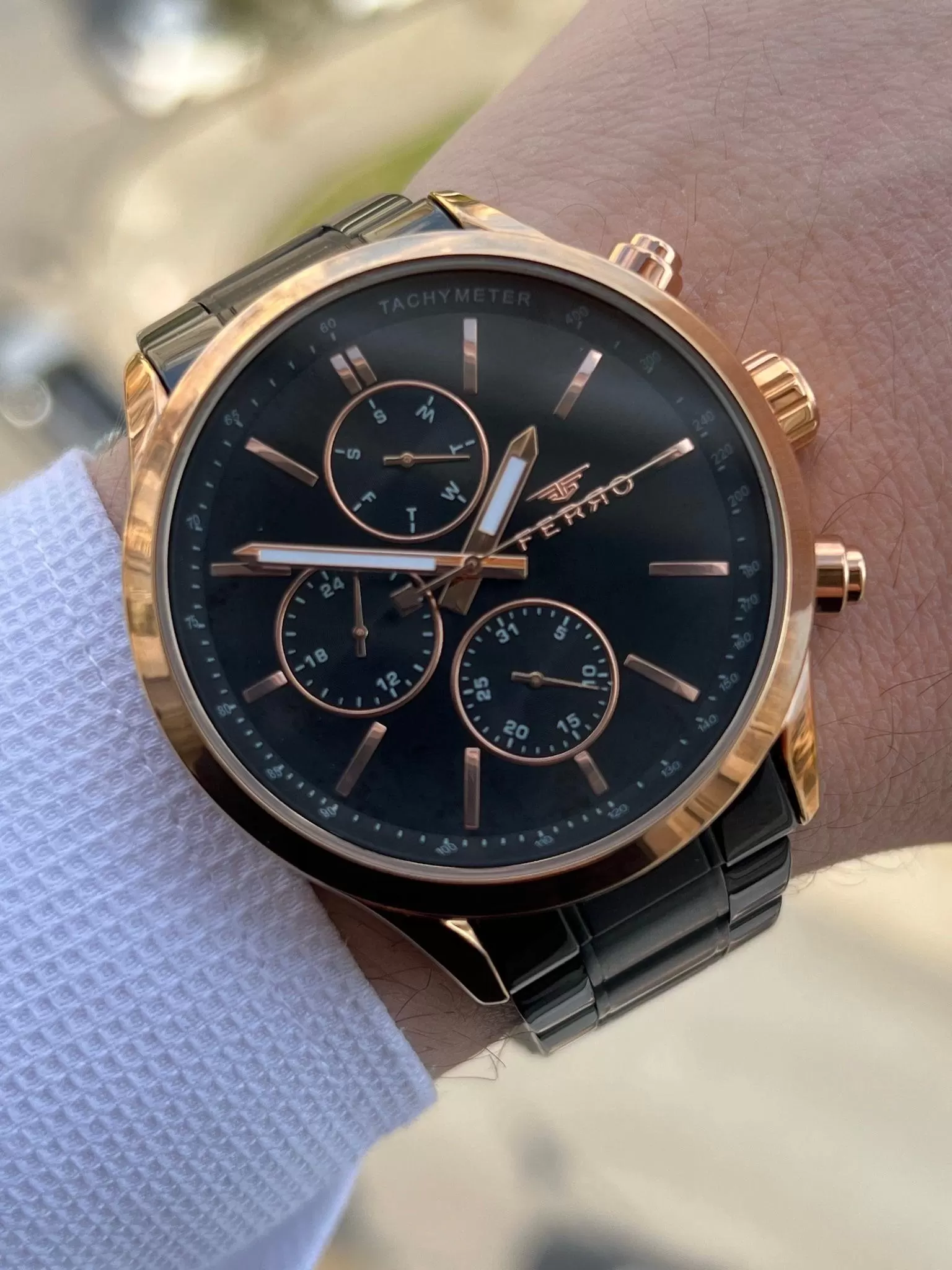 İç Fonksiyonları Aktif Chronograph 30 Mt Su Geçirmez Erkek kol Saat xf005