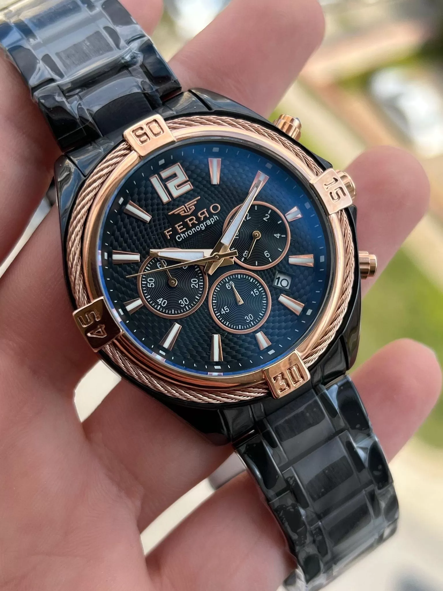 İç Fonksiyonları Aktif Chronograph 30 Mt Su Geçirmez Erkek kol Saat xf009