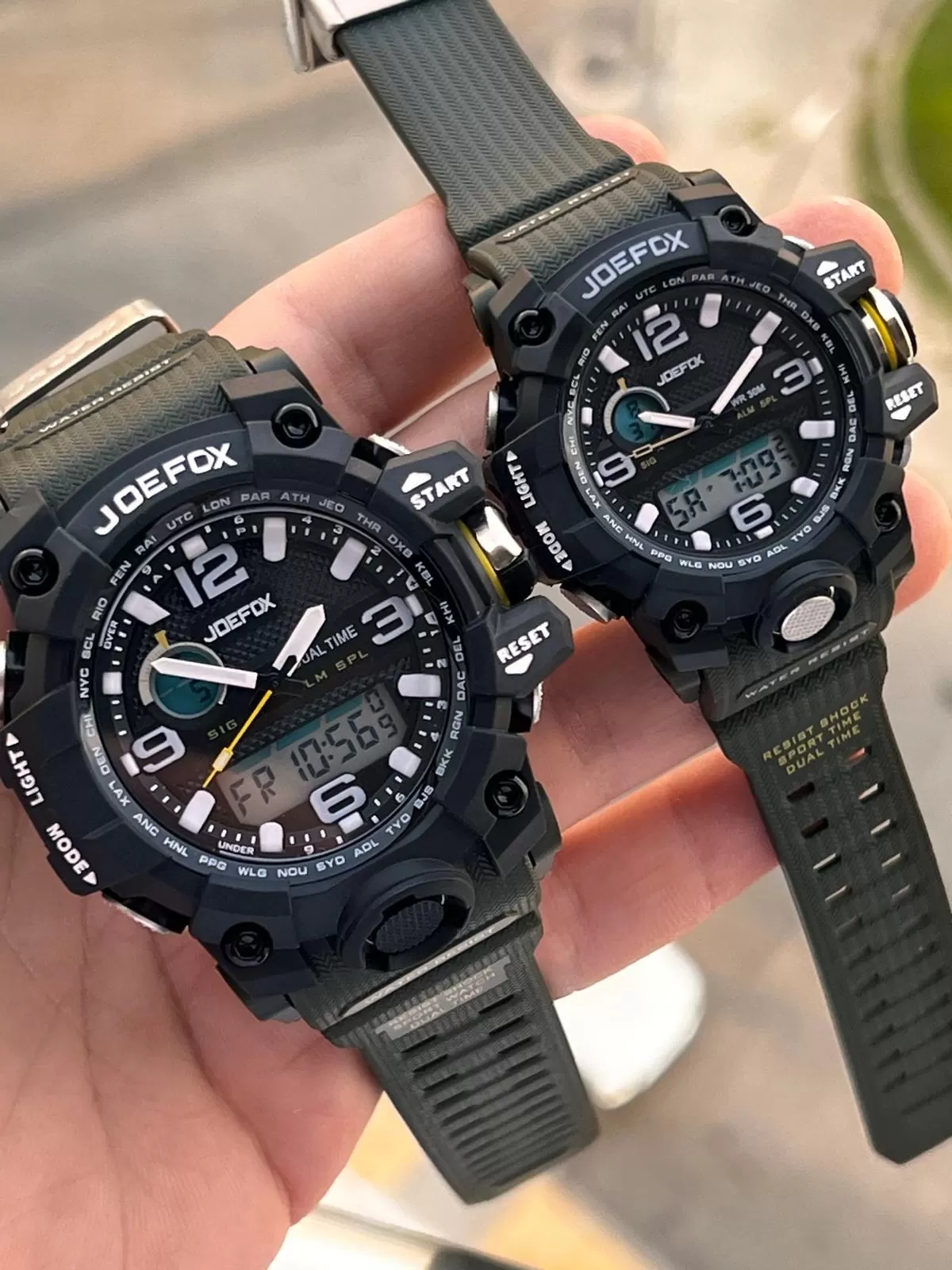 Joefox Digital Ve Analog Çiftlere Özel 2 Yıl Garantili 3 Atm Suya Dayanıklı Çift Kol Saati JE.CFT.02