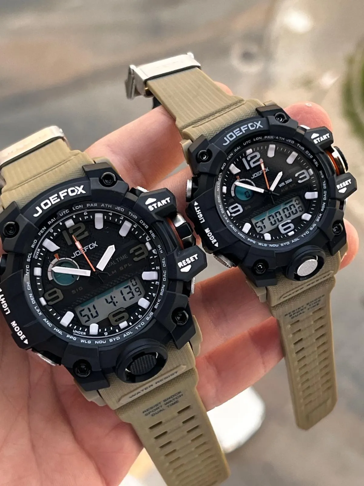 Joefox Digital Ve Analog Çiftlere Özel 2 Yıl Garantili 3 Atm Suya Dayanıklı Çift Kol Saati JE.CFT.01