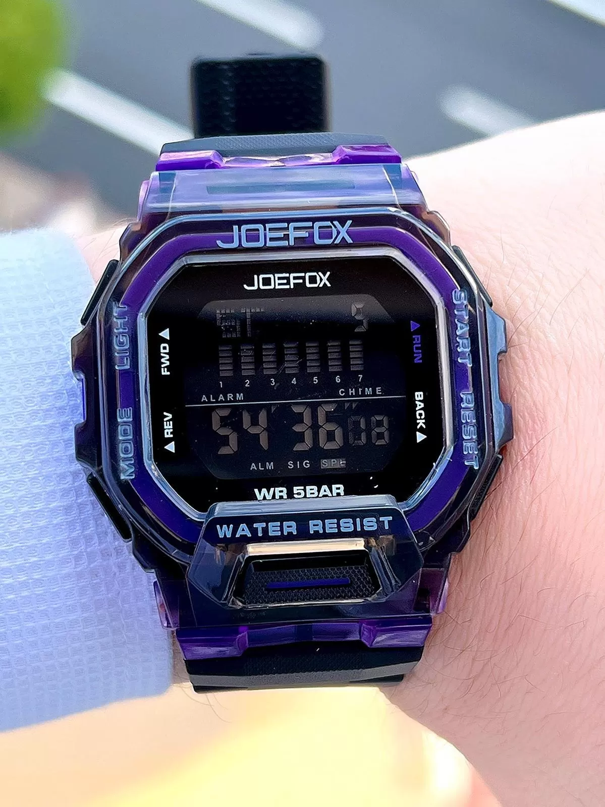 Joefox G-SHOCK Kasa Çok Renkli Digital 5Atm Suya Dayanıklı 2 Yıl Garantili Spor Kol Saati J-GS07