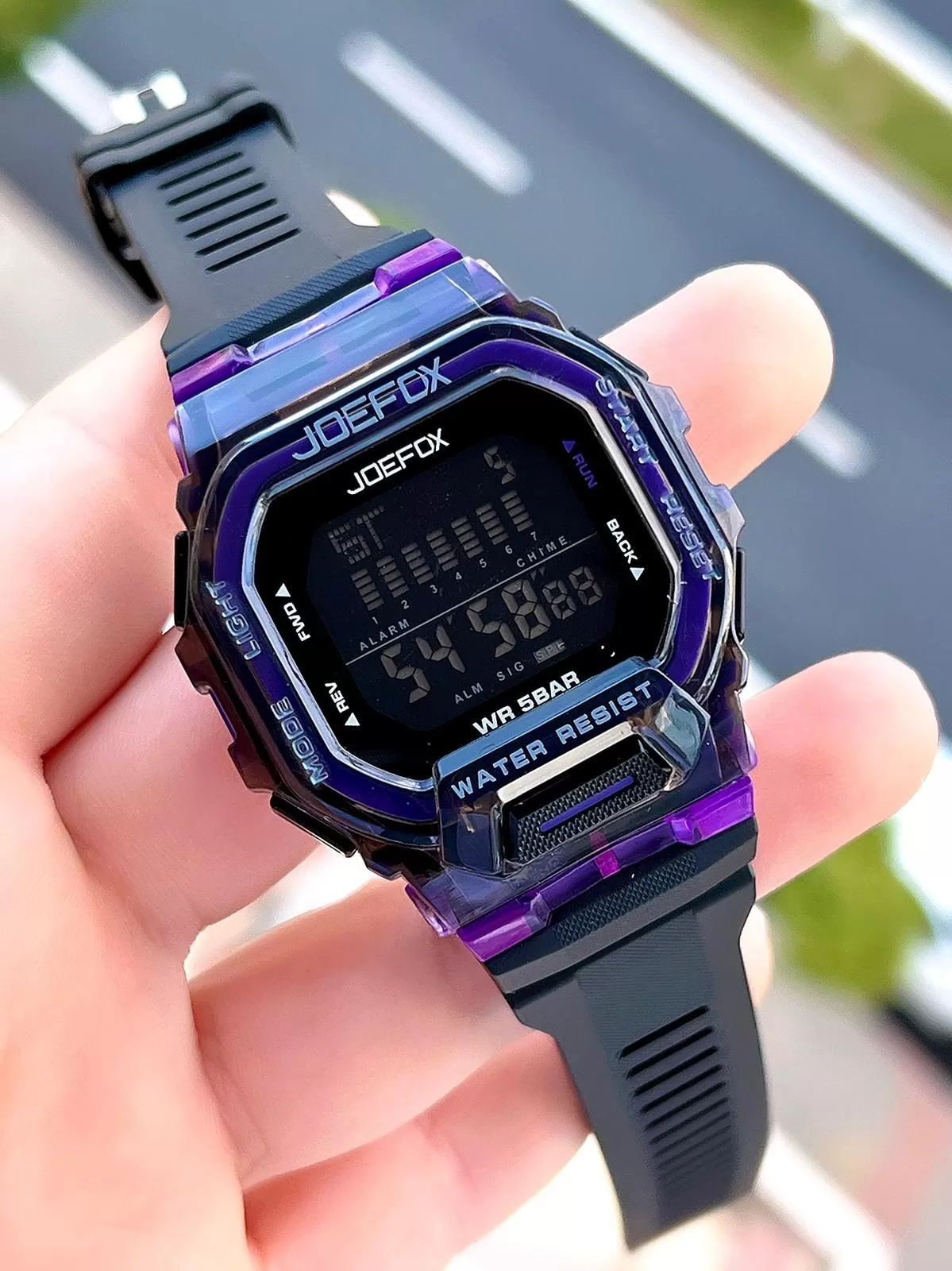 Joefox G-SHOCK Kasa Çok Renkli Digital 5Atm Suya Dayanıklı 2 Yıl Garantili Spor Kol Saati J-GS07