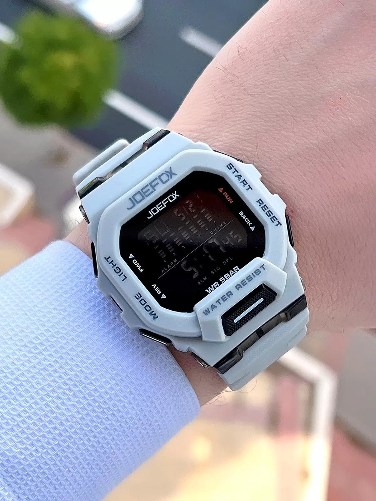 Joefox G-SHOCK Kasa Siyah/Gri Digital 5 Atm Suya Dayanıklı 2 Yıl Garantili Spor Kol Saati J-GS11