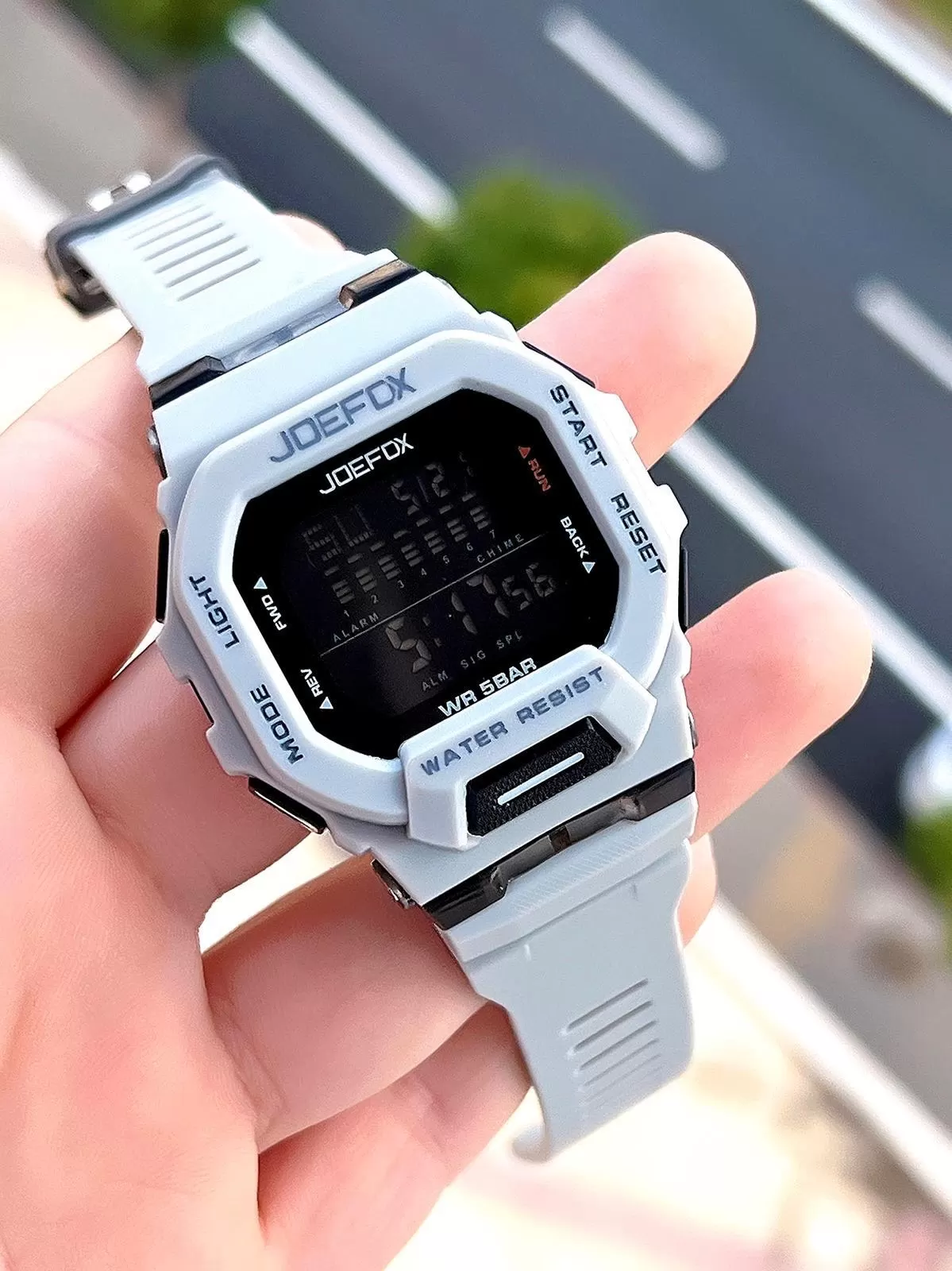 Joefox G-SHOCK Kasa Siyah/Gri Digital 5 Atm Suya Dayanıklı 2 Yıl Garantili Spor Kol Saati J-GS11