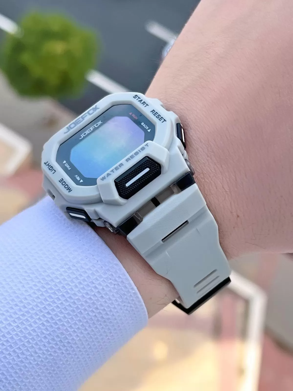 Joefox G-SHOCK Kasa Siyah/Gri Digital 5 Atm Suya Dayanıklı 2 Yıl Garantili Spor Kol Saati J-GS11