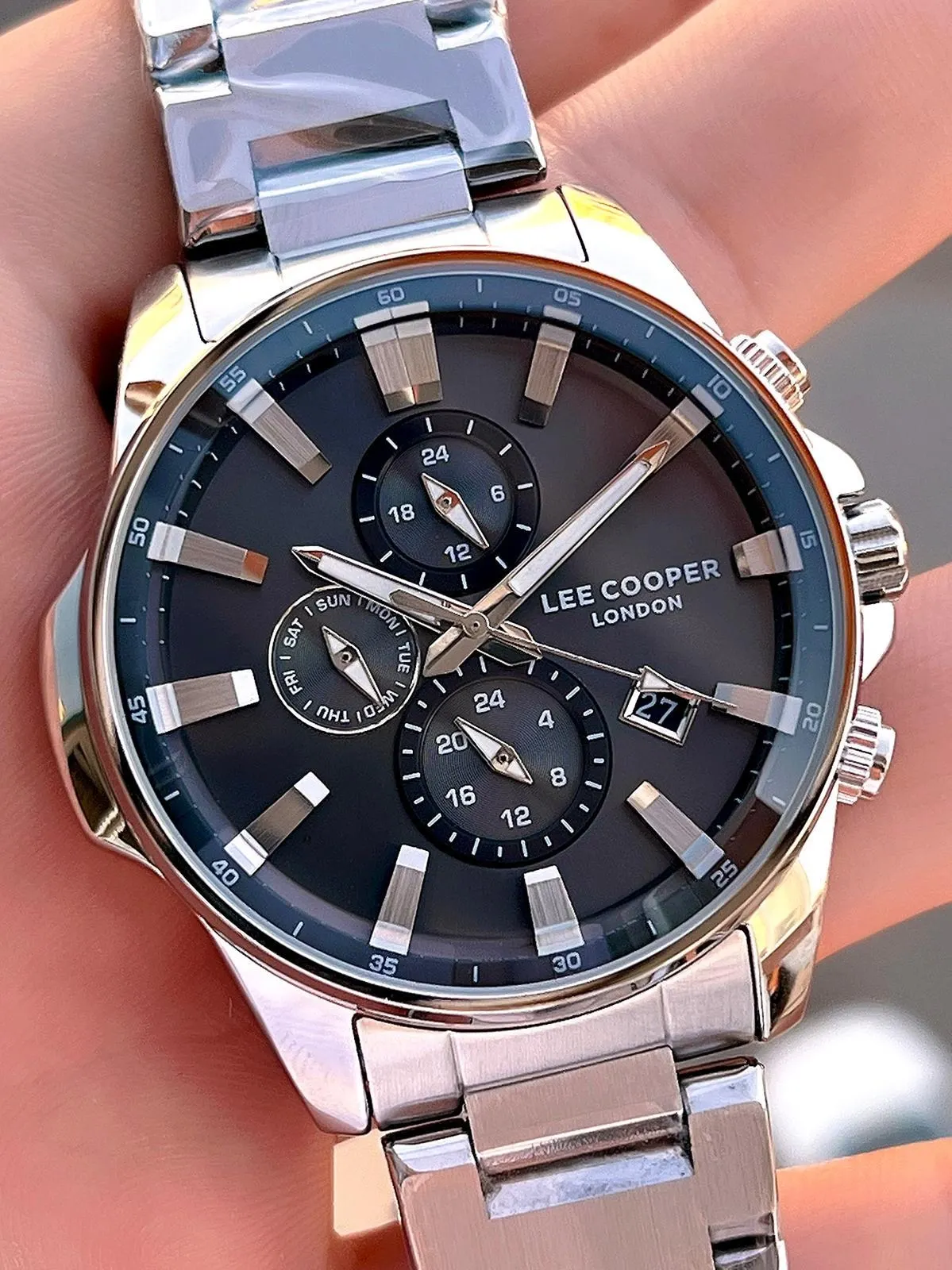 Lee Cooper 2 Yıl Garantili Suya Dayanıklı Çelik Kordon Renk Atma Yapmaz VS.BLKT.0624