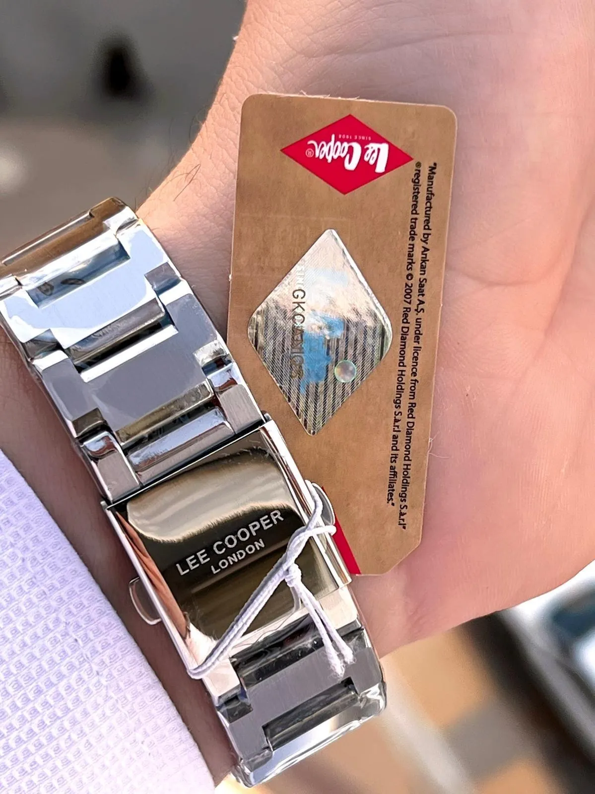 Lee Cooper 2 Yıl Garantili Suya Dayanıklı Çelik Kordon Renk Atma Yapmaz VS.BLKT.0624
