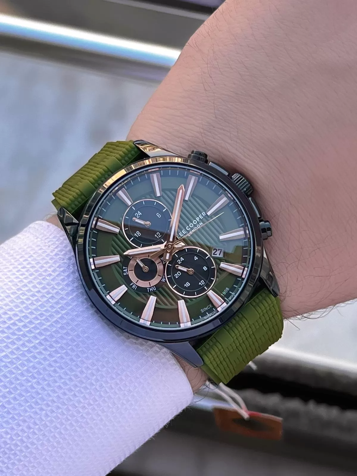 Lee Cooper 3 Atm Suya Dayanıklı Özel Tasarım Erkek Kol Saati VS.BLKT.0503
