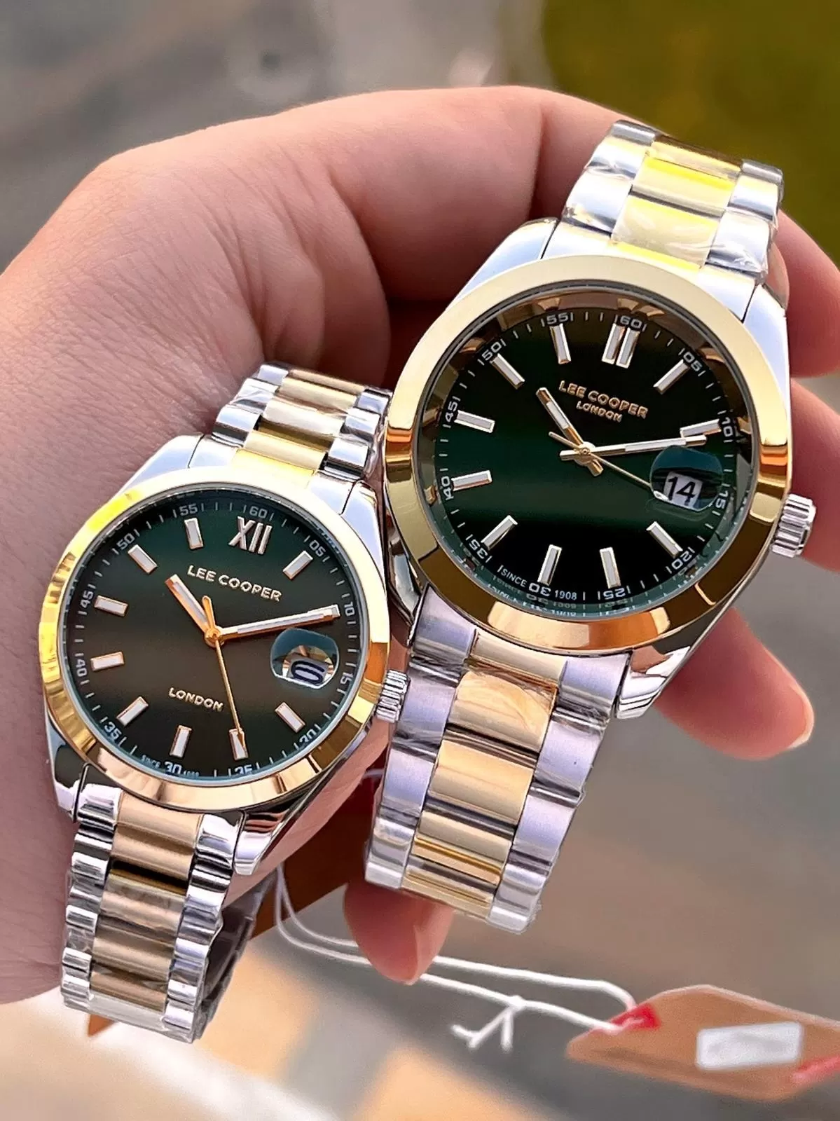 Lee Cooper Bay Ve Bayan Özel Tasarım 2 yıl Garantili 5 Atm Suya Dayanıklı Çift Saati CF.LC08189.1