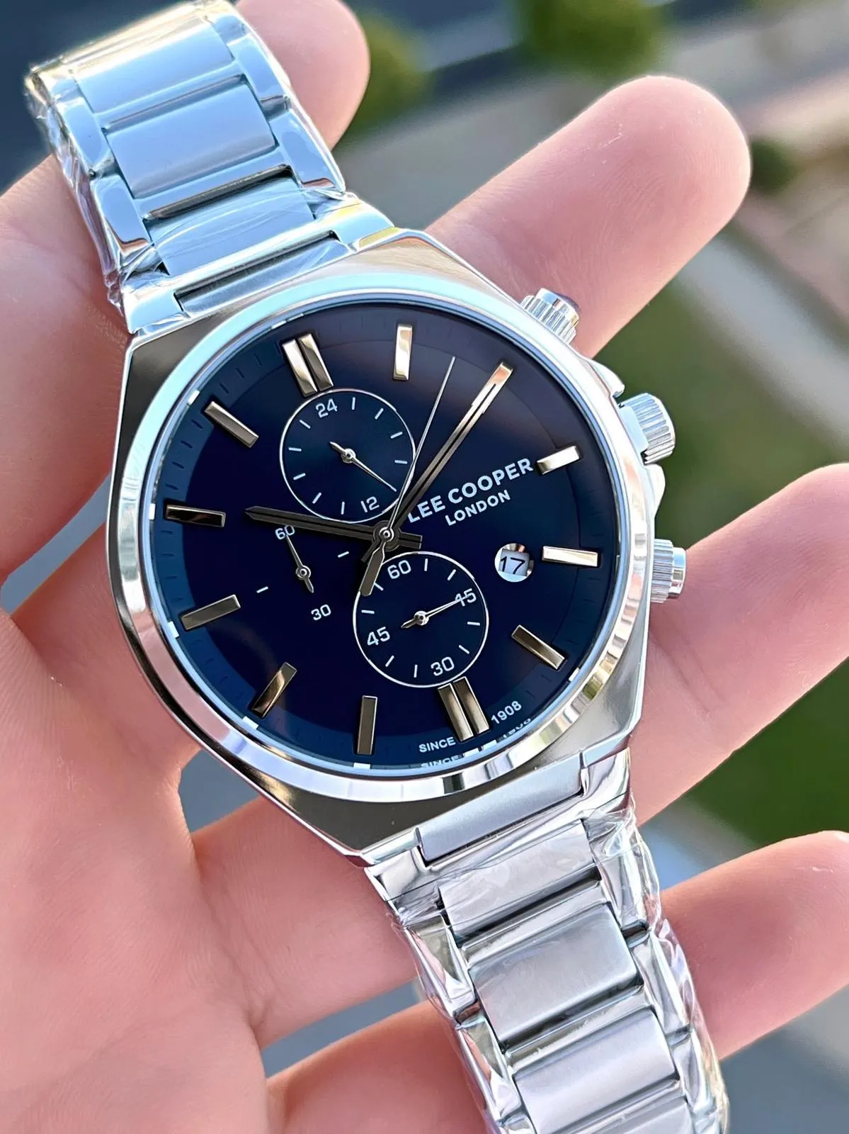 Lee Cooper Çelik Kordon İç Fonksiyonları Aktif 5 Atm Suya Dayanıklı Erkek Kol Saati ELC07835.390