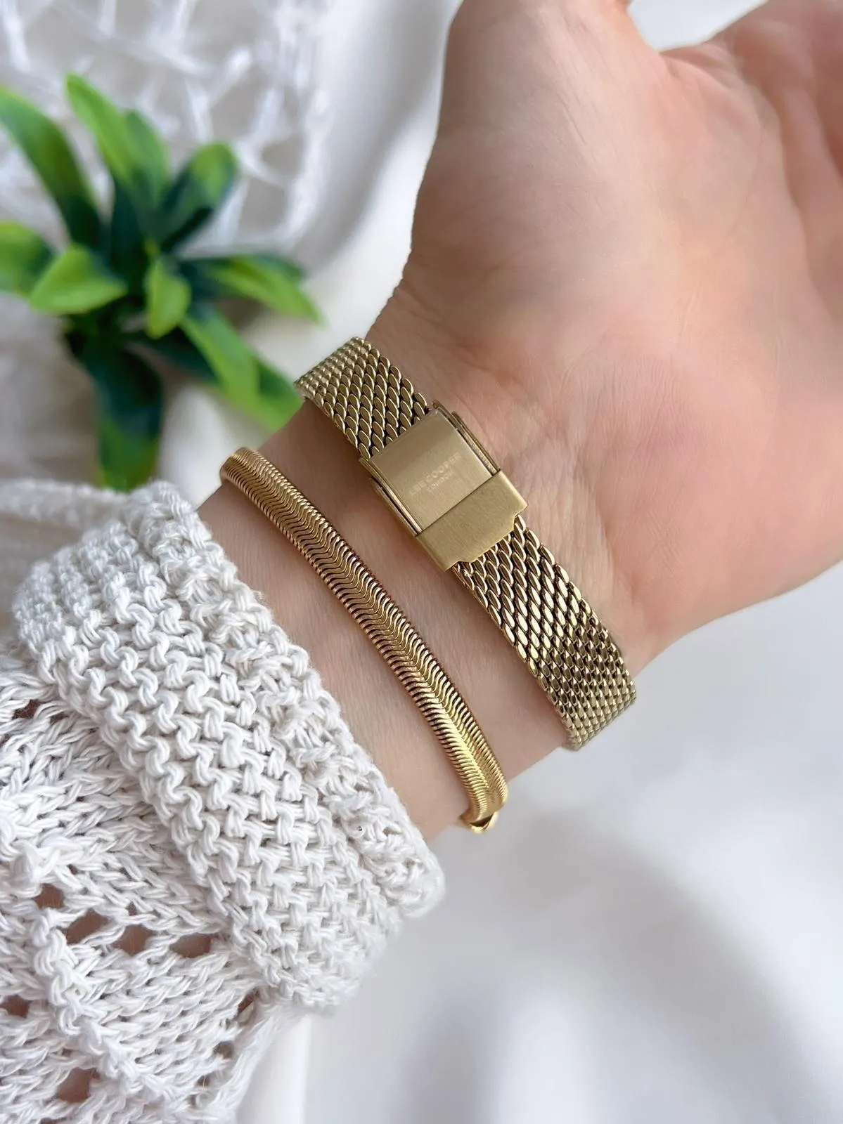 Lee Cooper Çelik Kordonlu 3 Atm Suya Dayanıklı + Bileklik Hediyeli Kadın Kol Saati VS.BLKT.0793