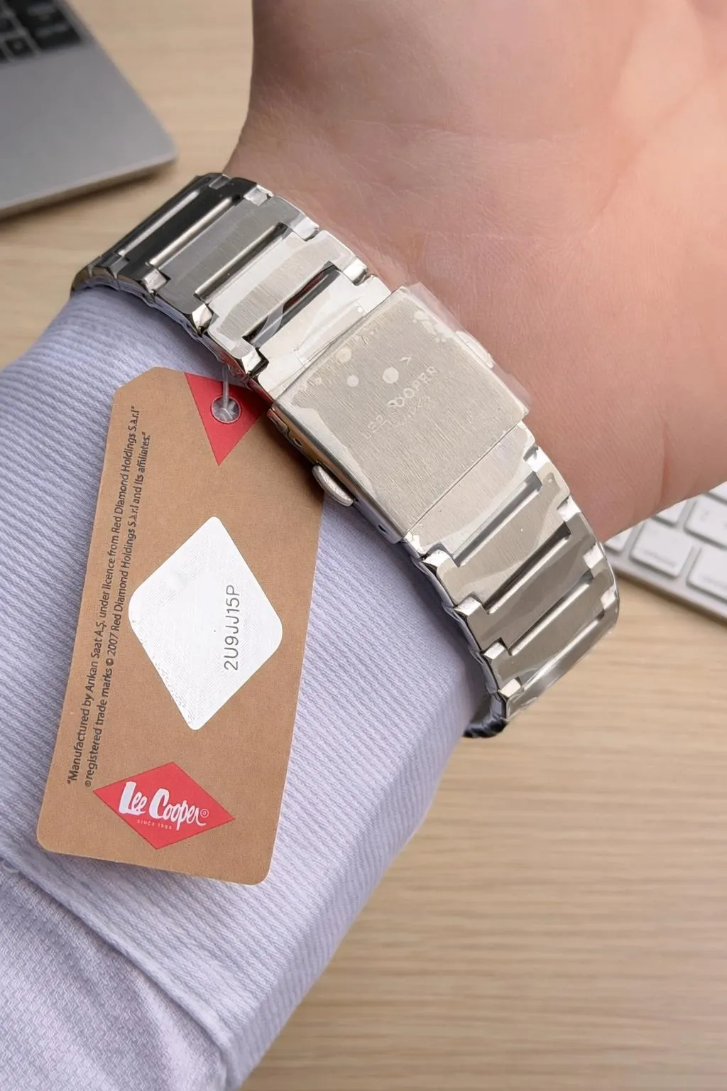 Lee Cooper Erkek Kol Saati 50 Mt Suya Dayanıklı Çelik Kordon Bileklik Hediyeli VS.BLKT.0914