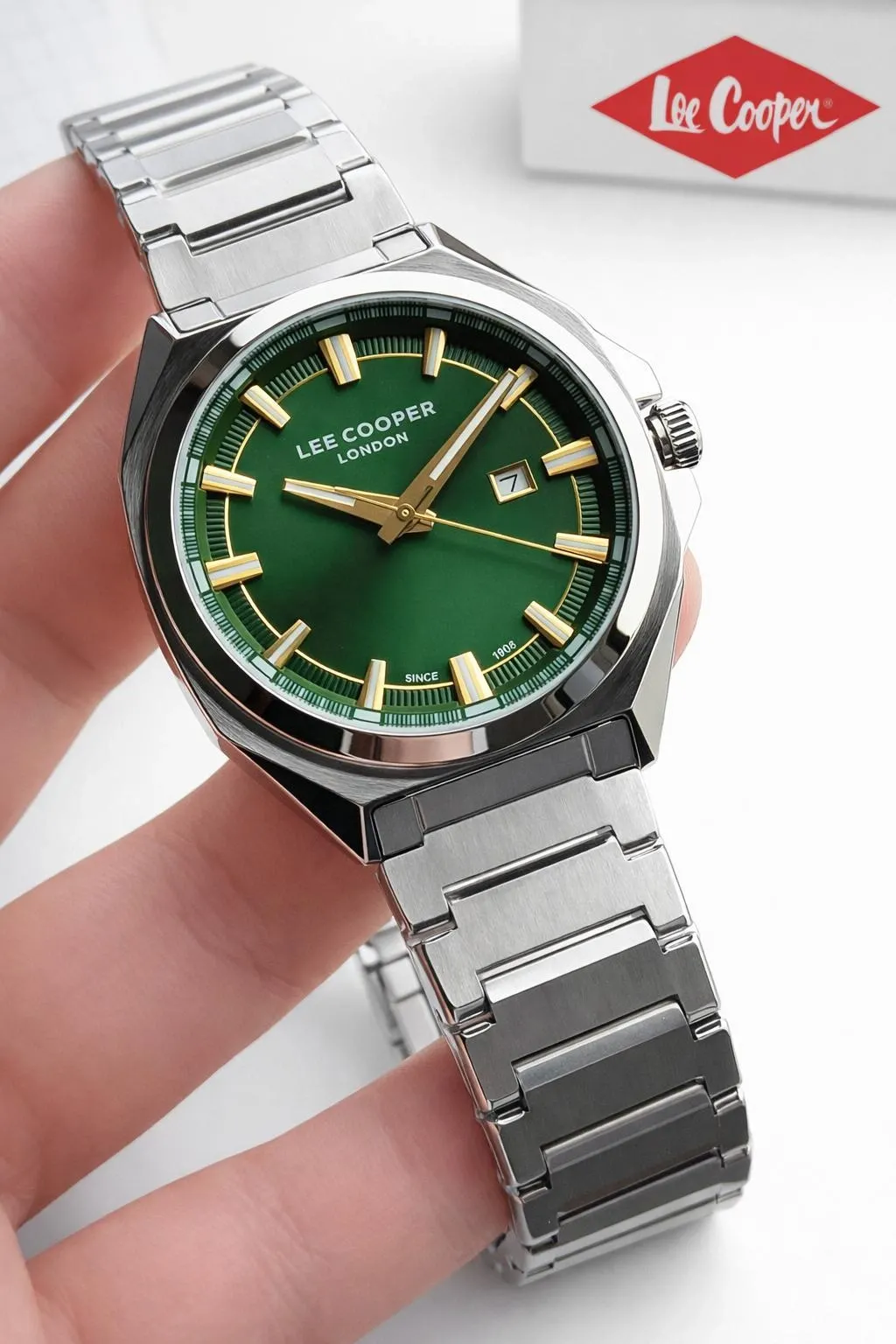 Lee Cooper Erkek Kol Saati 50 Mt Suya Dayanıklı Çelik Kordon Bileklik Hediyeli VS.BLKT.0916