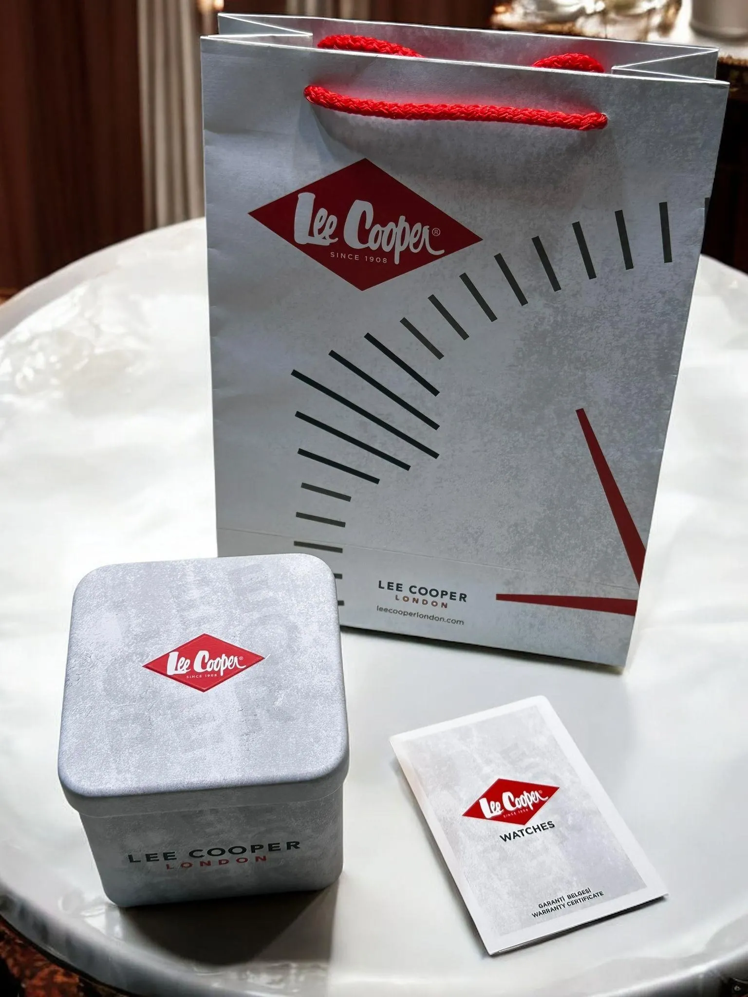 Lee Cooper Erkek Kol Saati 50 Mt Suya Dayanıklı Çelik Kordon Bileklik Hediyeli VS.BLKT.0917