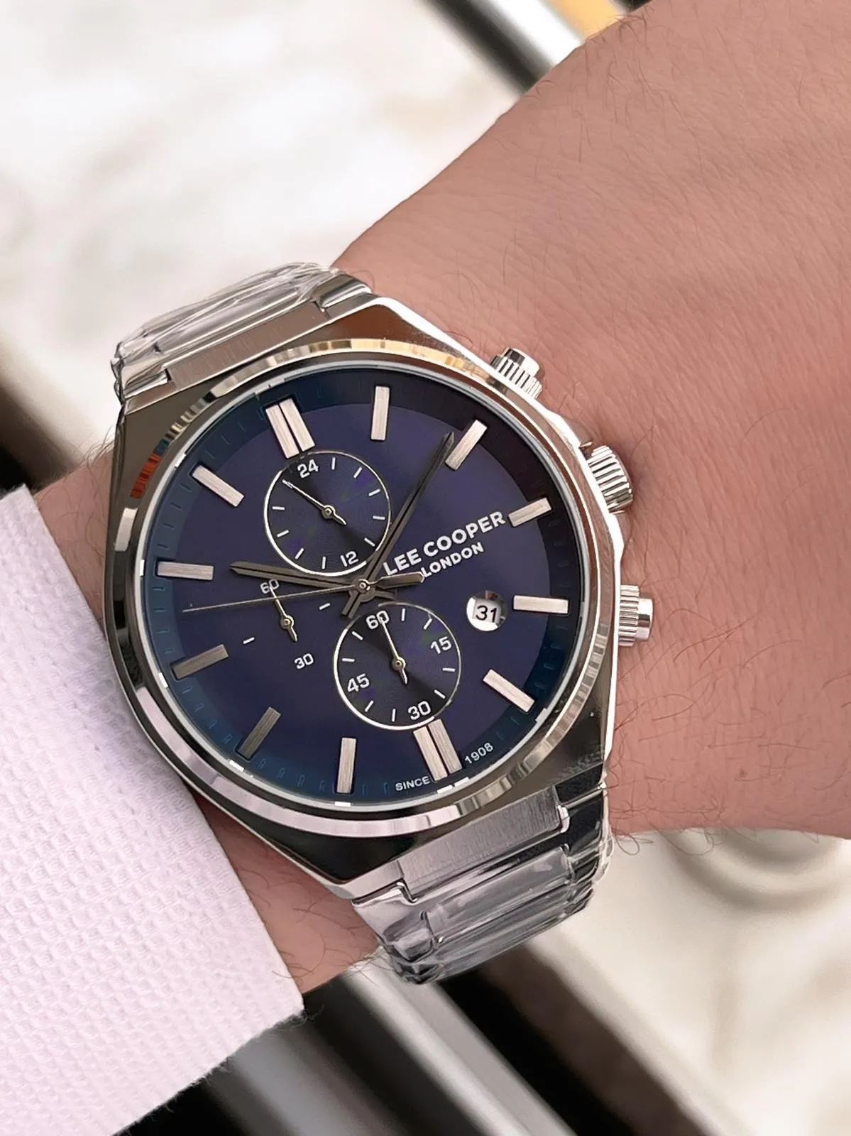 Lee Cooper İtalyan Tasarım Bileklik Hediyeli 2 Yıl Garantili 5 Atm Erkek Kol Saati ELC.07835.390