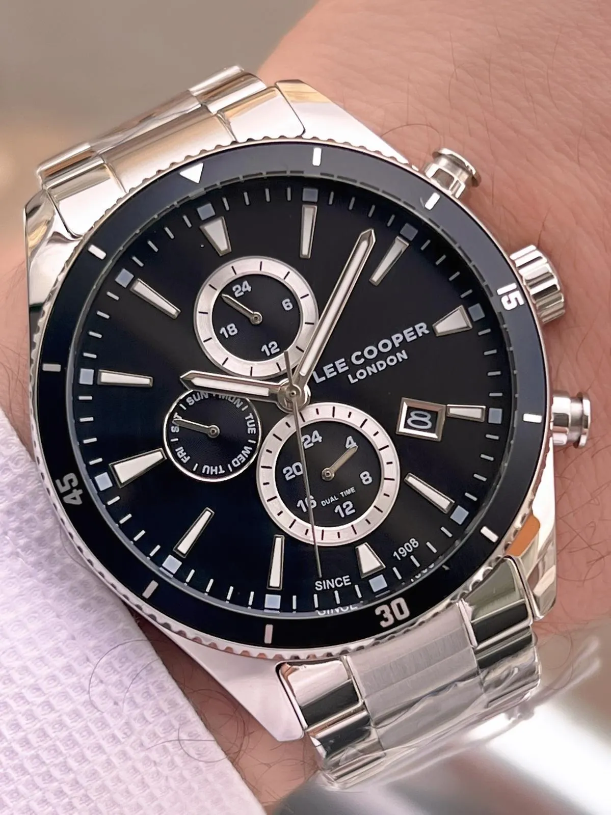 Lee Cooper İtalyan Tasarım Bileklik Hediyeli 2 Yıl Garantili 5 Atm Erkek Kol Saati ELC.08326.350