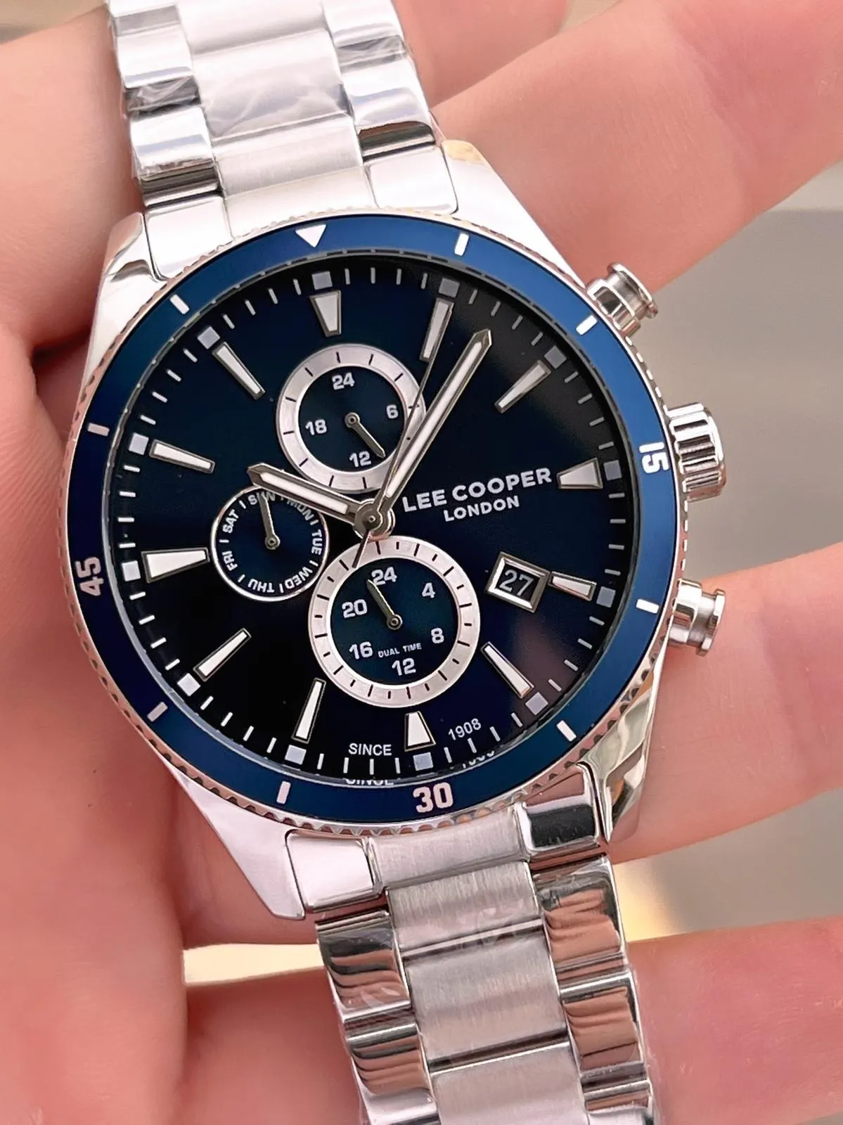 Lee Cooper İtalyan Tasarım Bileklik Hediyeli 2 Yıl Garantili 5 Atm Erkek Kol Saati ELC.08326.390