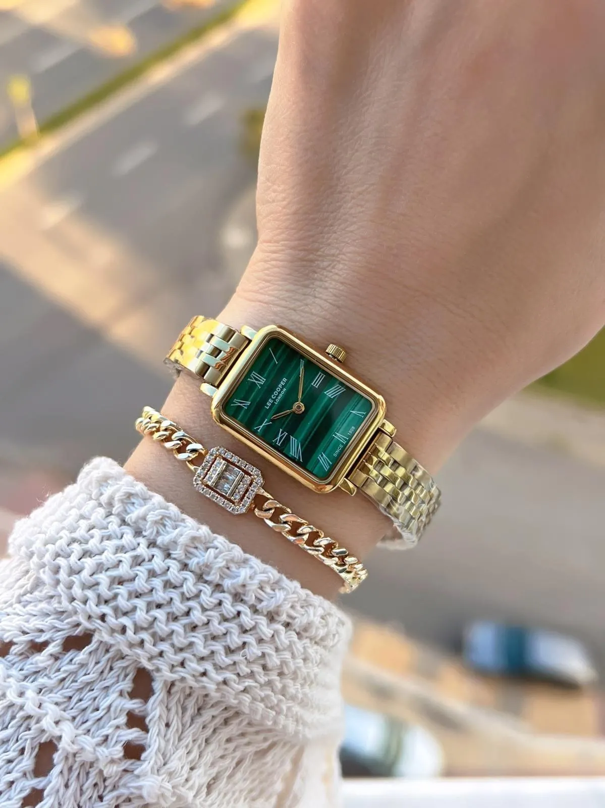 Lee Cooper Küçük Kasa Vintage Özel Tasarım 2 Yıl Garantili 3 Atm Kadın Kol Saati+Bileklik 08232.170