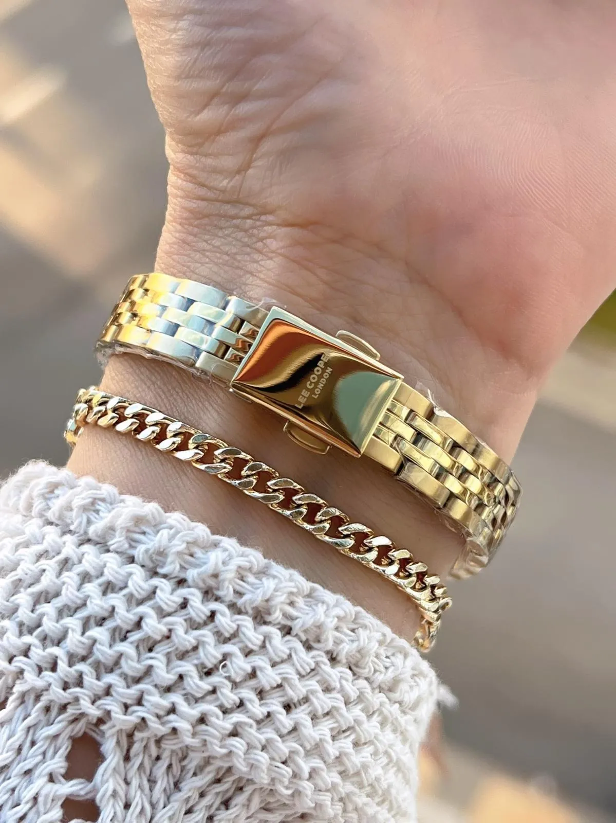 Lee Cooper Küçük Kasa Vintage Özel Tasarım 2 Yıl Garantili 3 Atm Kadın Kol Saati+Bileklik 08232.120