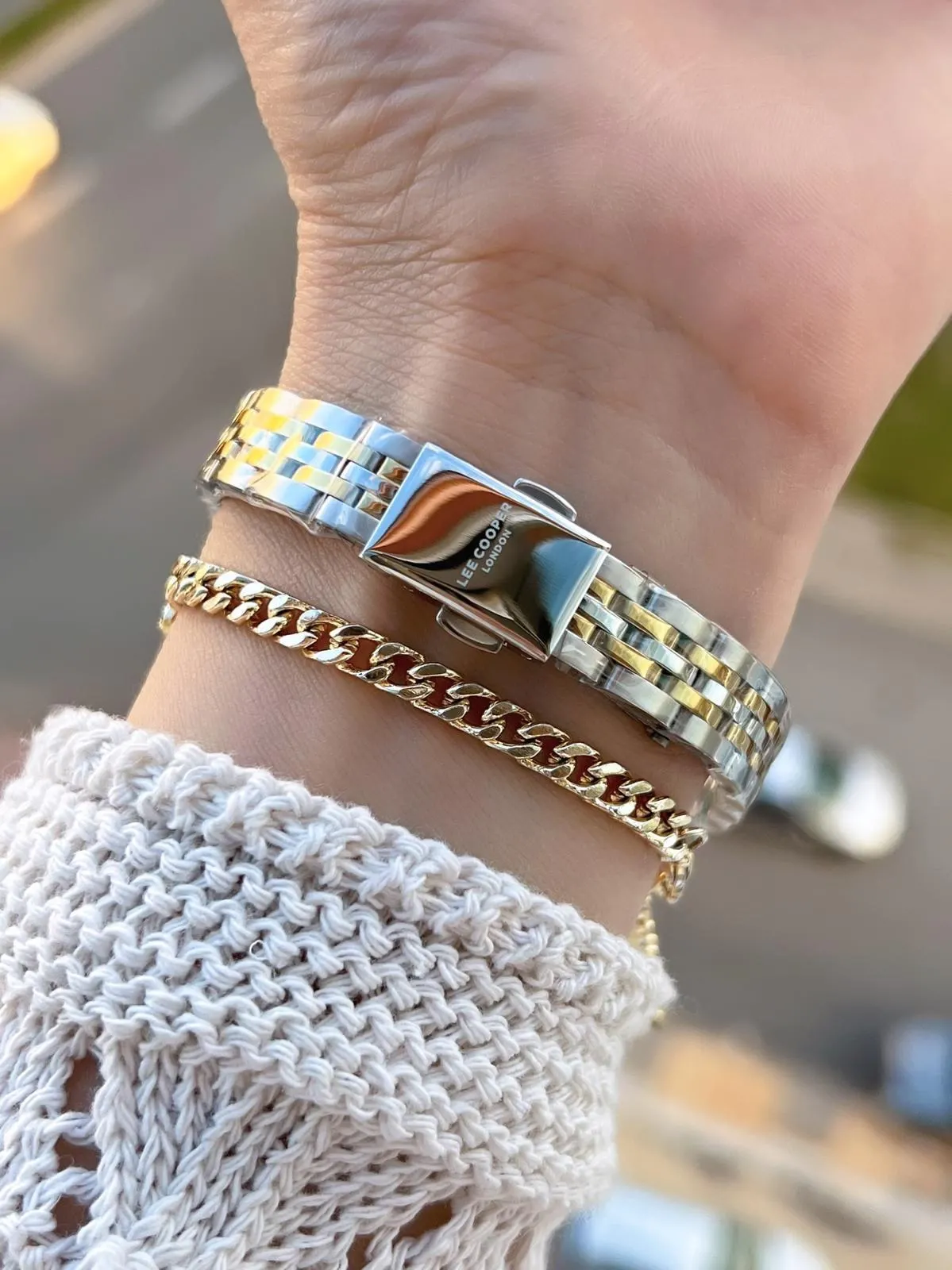 Lee Cooper Küçük Kasa Vintage Özel Tasarım 2 Yıl Garantili 3 Atm Kadın Kol Saati+Bileklik 08232.220