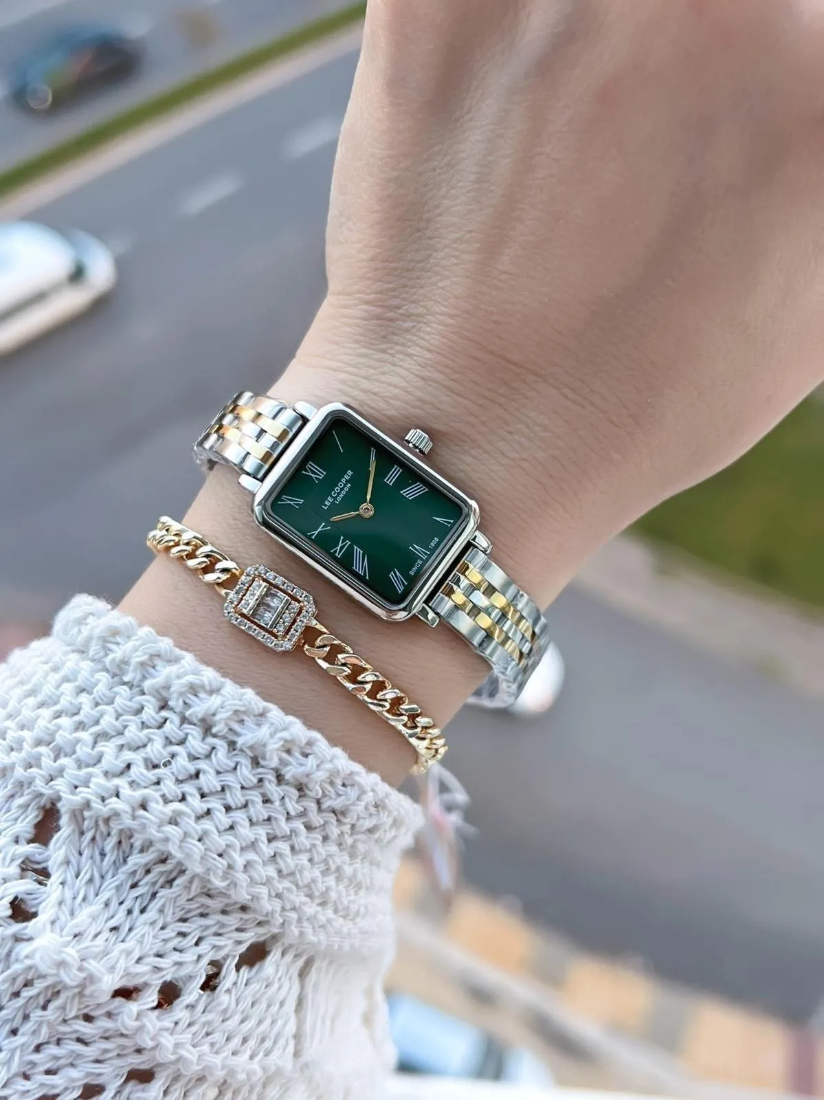 Lee Cooper Küçük Kasa Vintage Özel Tasarım 2 Yıl Garantili 3 Atm Kadın Kol Saati+Bileklik 08232.270