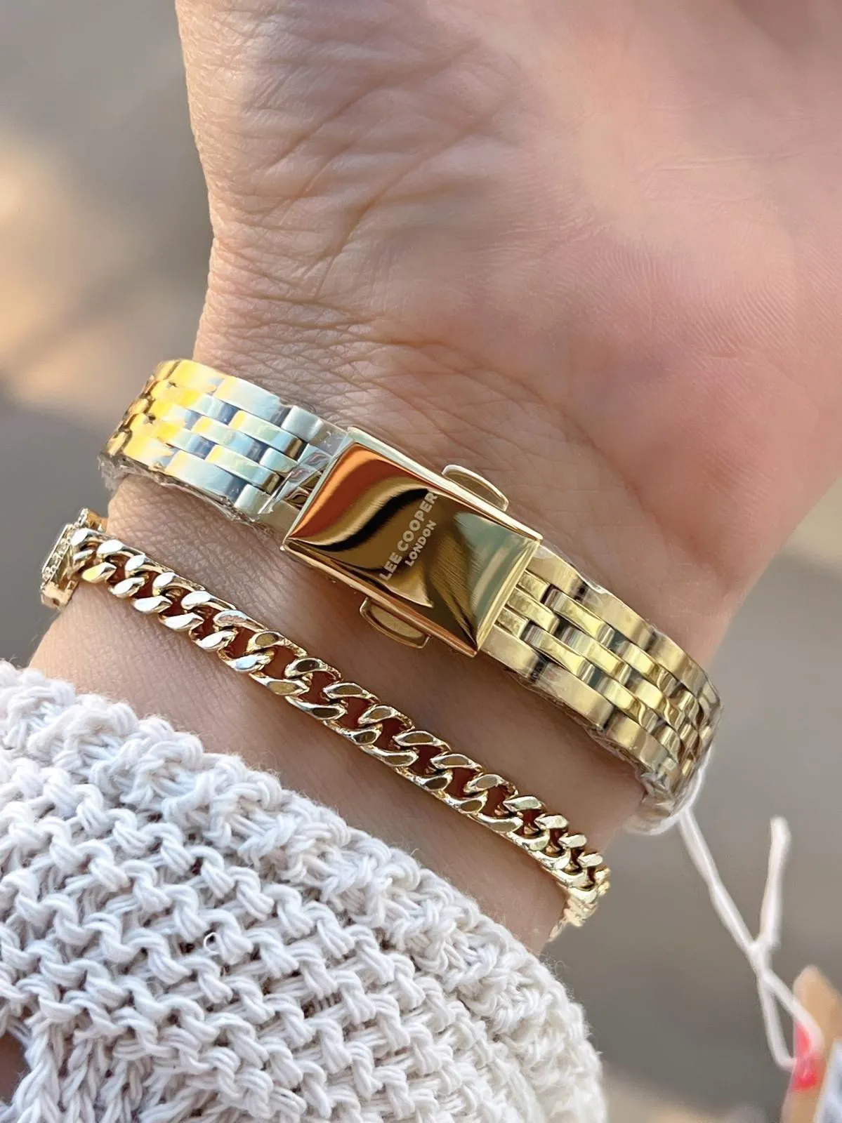 Lee Cooper Küçük Kasa Vintage Özel Tasarım 2 Yıl Garantili 3 Atm Kadın Kol Saati+Bileklik 08232.170