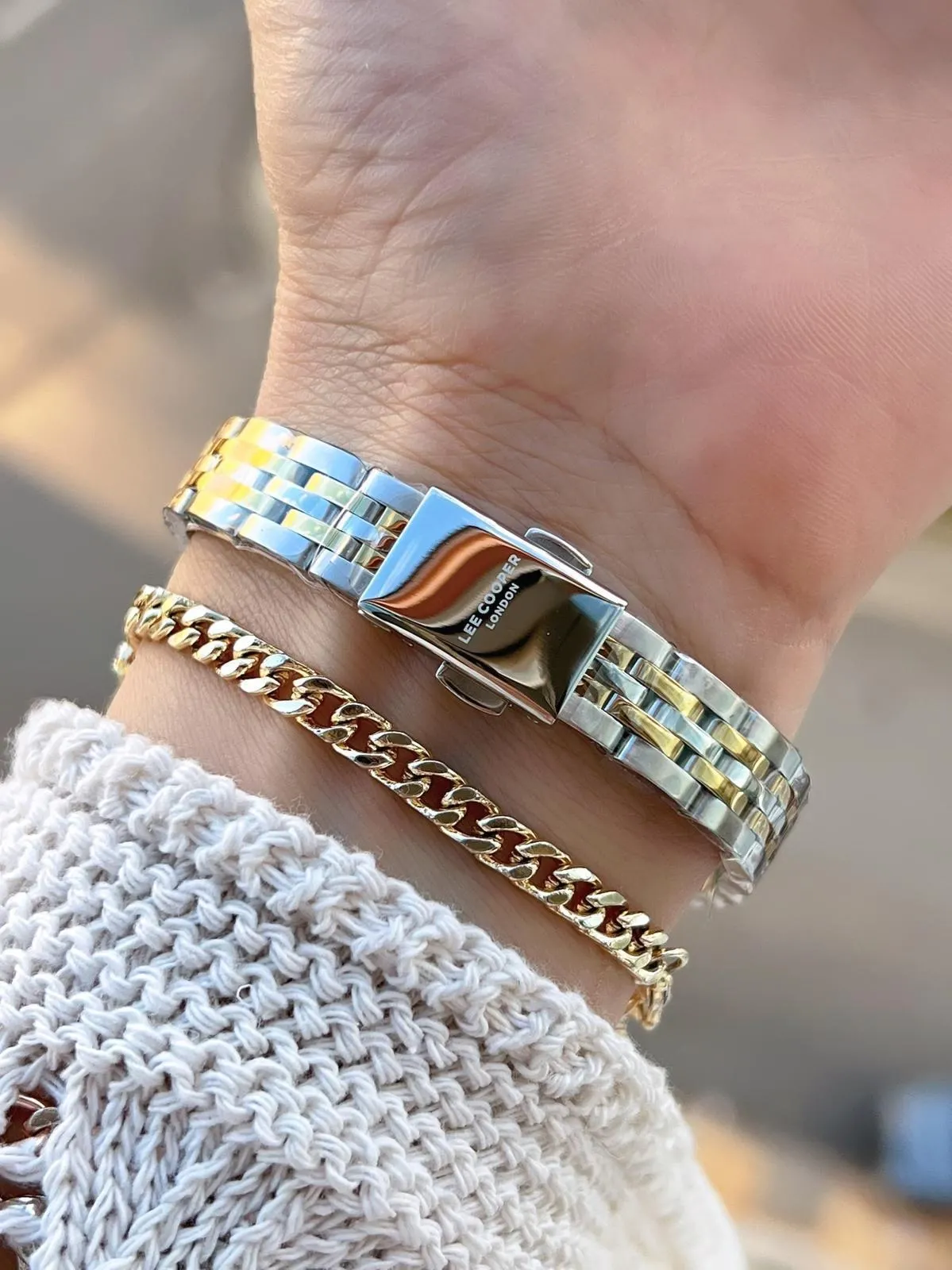 Lee Cooper Küçük Kasa Vintage Özel Tasarım 2 Yıl Garantili 3 Atm Kadın Kol Saati+Bileklik 08232.270