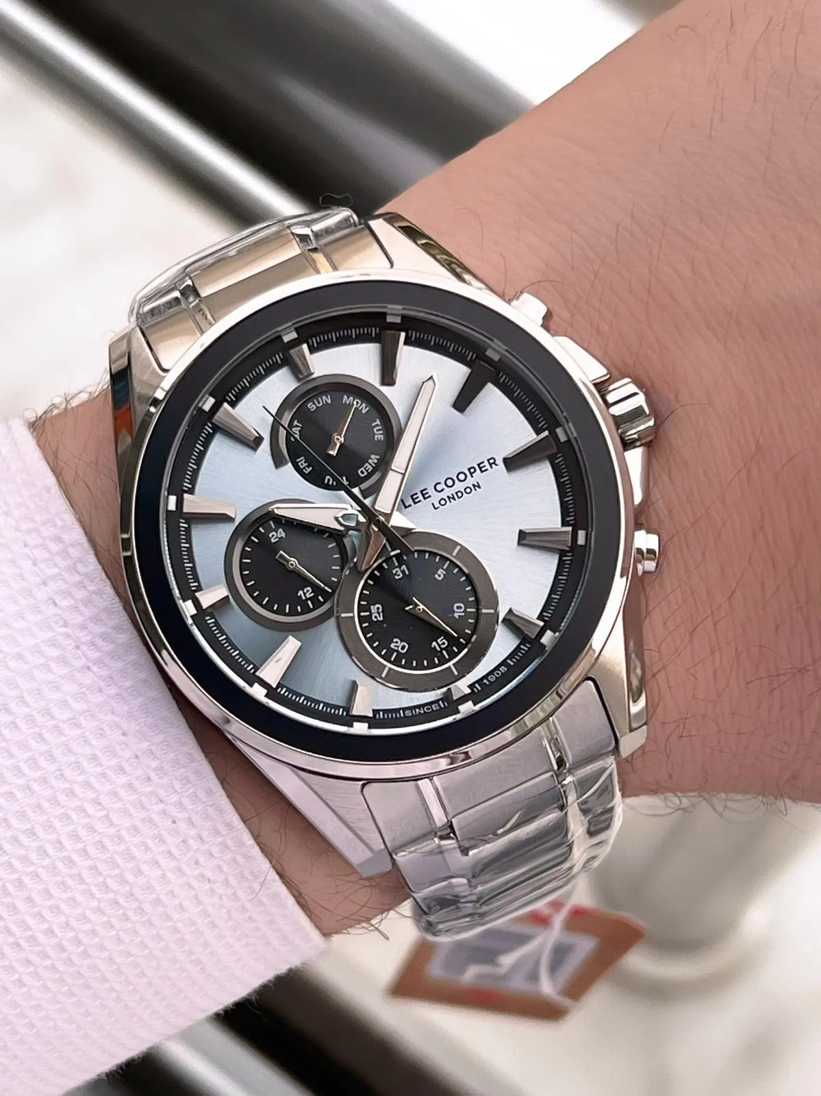 Lee Cooper Premium Nişan Ve Damatlara Özel 2 Yıl Garantili 5 Atm Erkek Kol Saati+Bileklik E08249.300