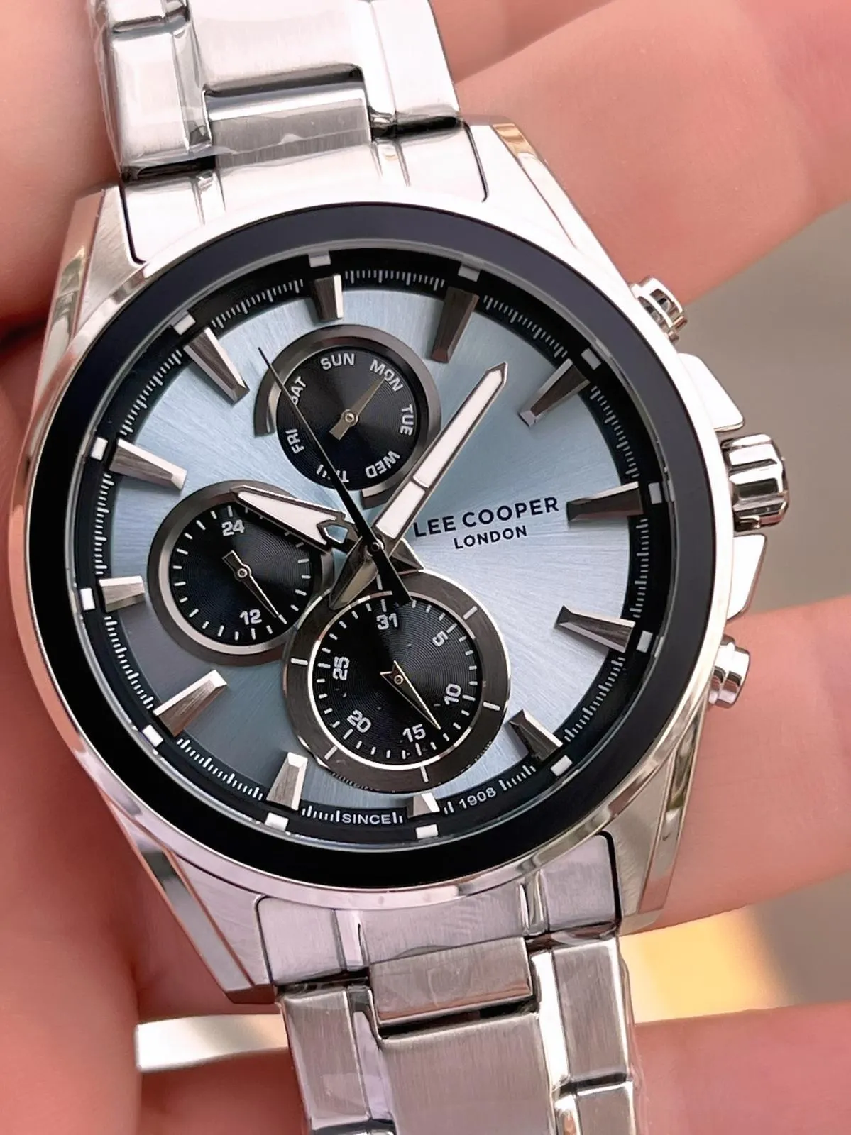 Lee Cooper Premium Nişan Ve Damatlara Özel 2 Yıl Garantili 5 Atm Erkek Kol Saati+Bileklik E08249.300