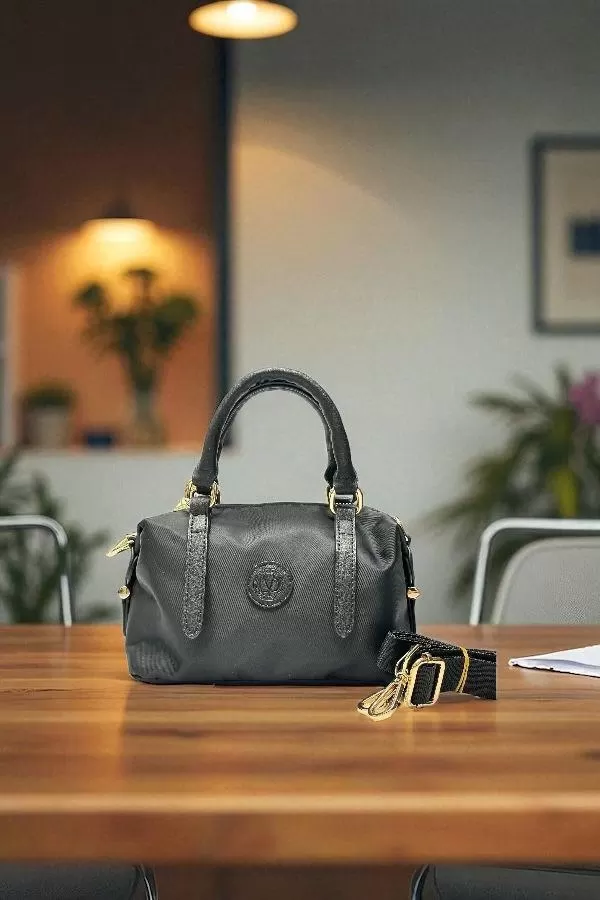 Levidor Saten Kumaş El Ve Kol Çantası Omuz Çantası VS.BLKT.0586