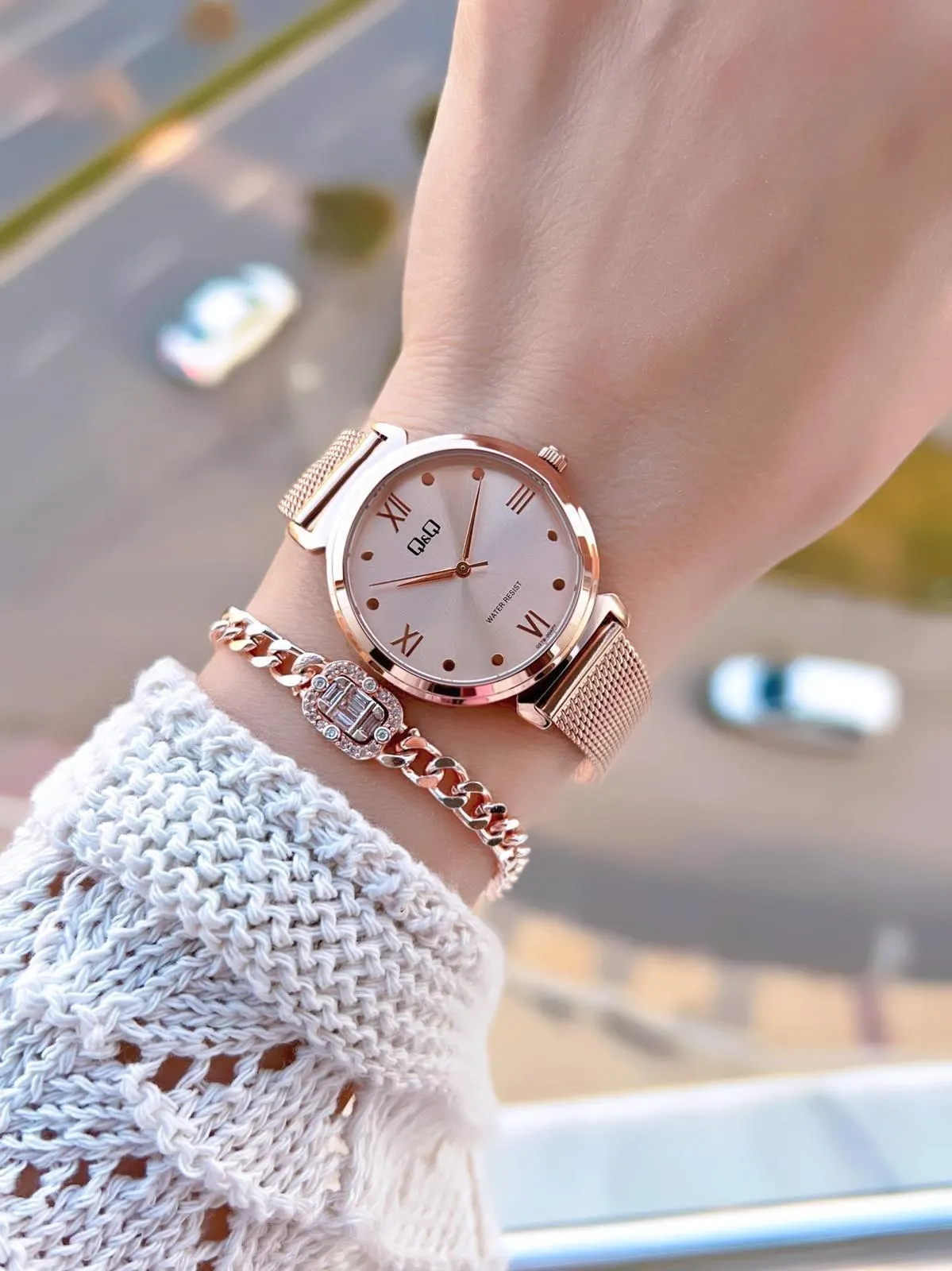 Q&Q Çelik Kordon 2 Yıl Garantili 3 Atm Suya Dayanıklı Kol Saati+Bileklik Hediyeli QQ.1001.R1