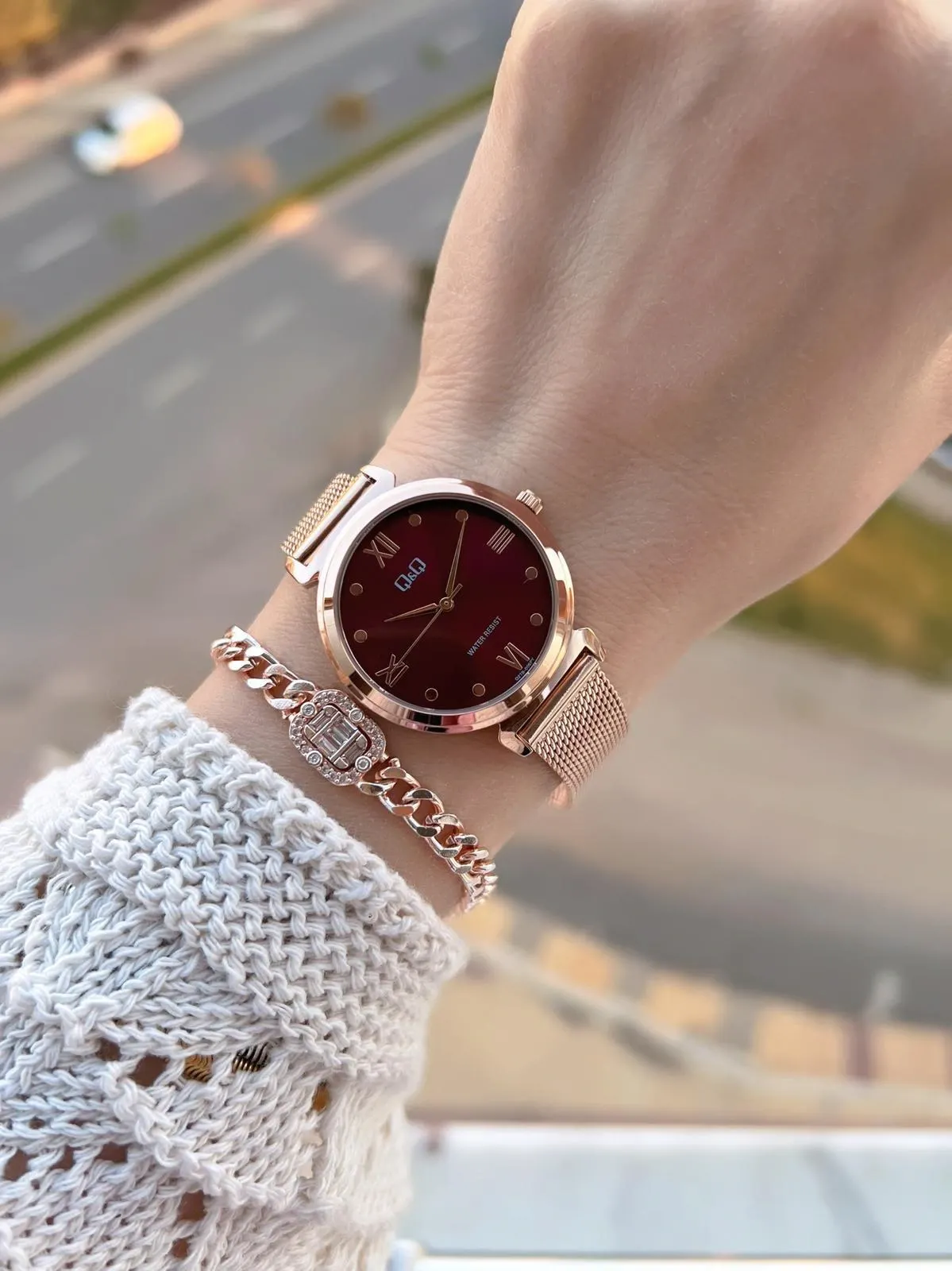 Q&Q Çelik Kordon 2 Yıl Garantili 3 Atm Suya Dayanıklı Kol Saati+Bileklik Hediyeli QQ.1001.R2