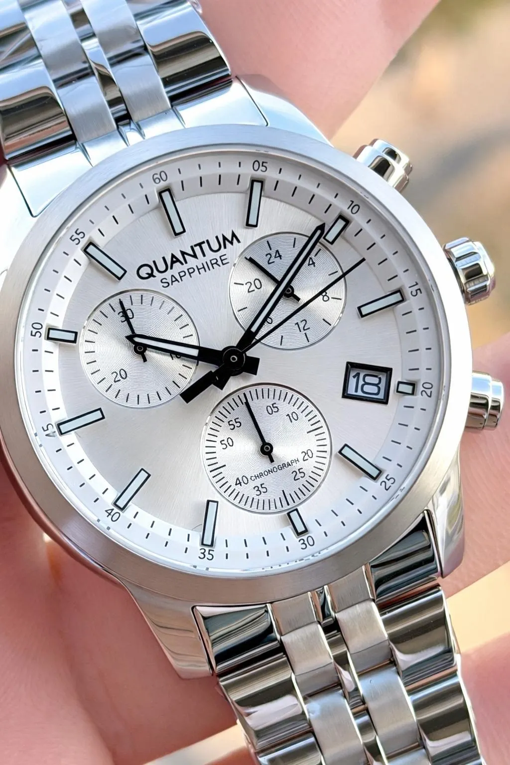 Quantum 10 ATM Suya Dayanıklı+ Bileklik Hediyeli Komple Çelik Erkek Kol Saati VS.BLKT.0803